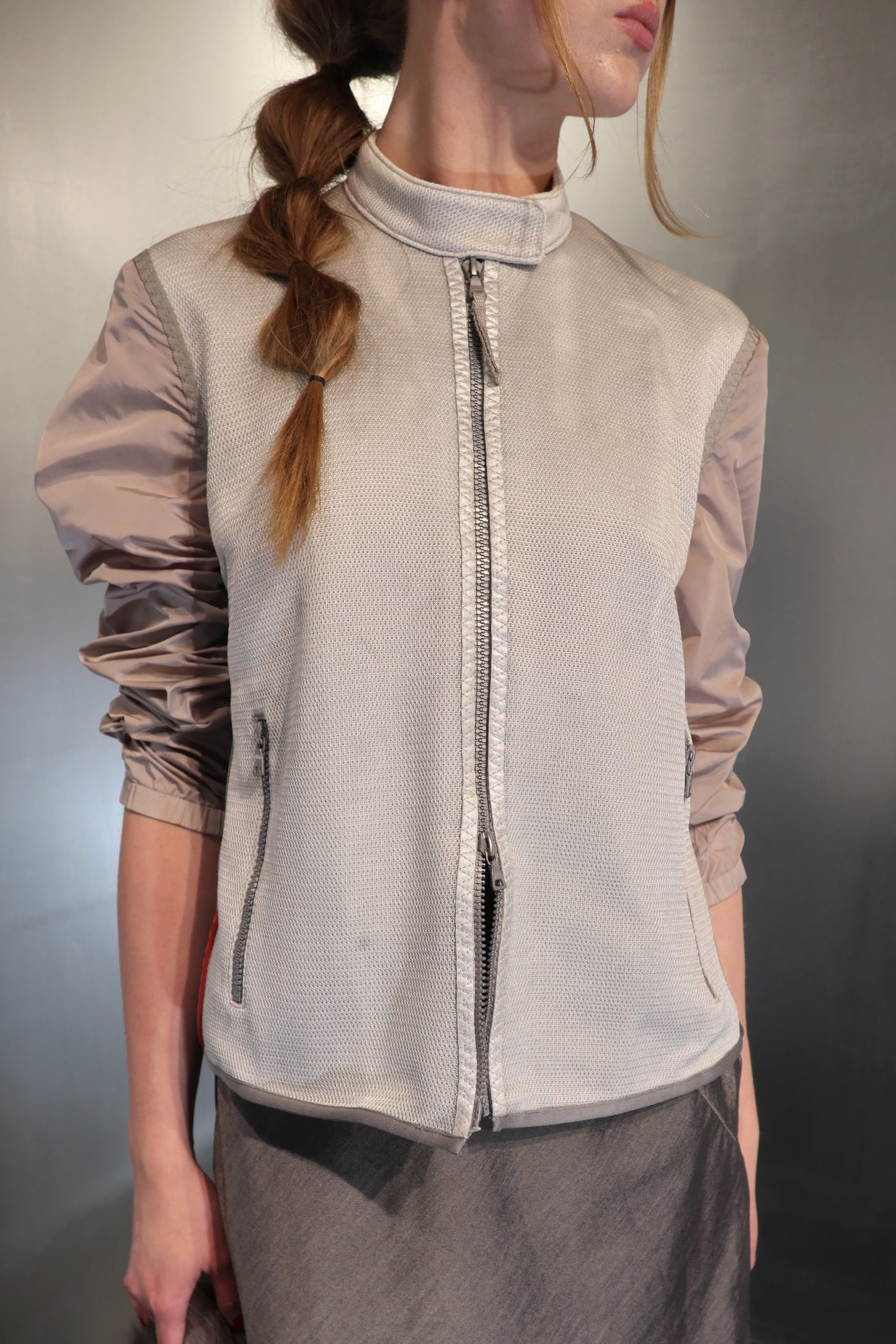 Prada Sport SS00 Technical Mesh Moto Jacket