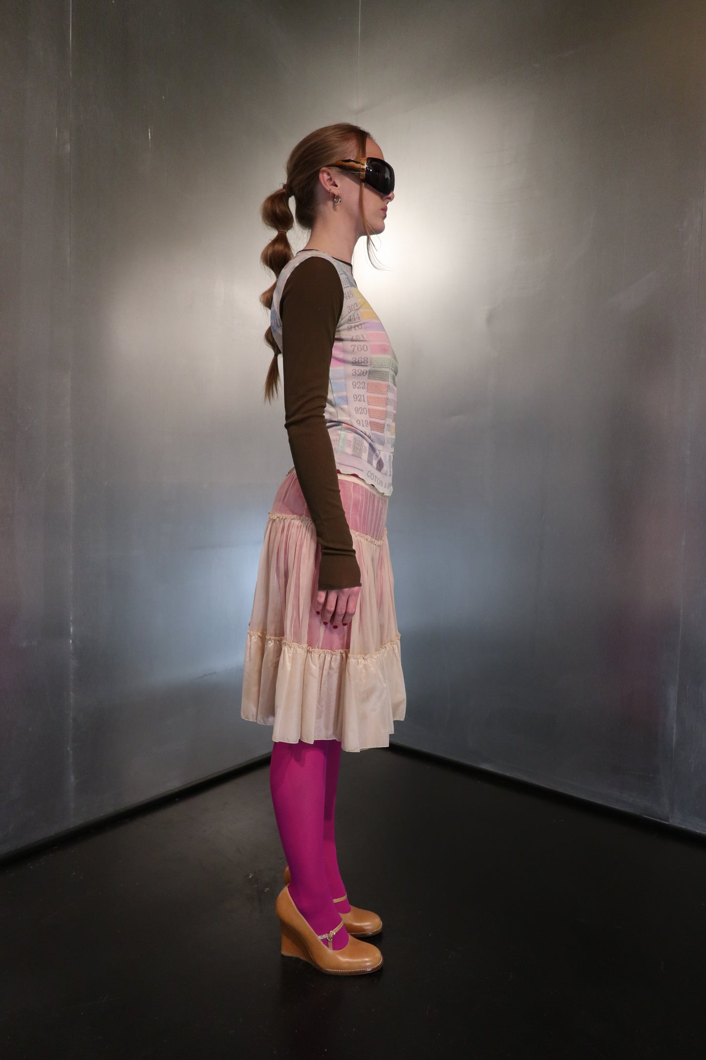 2000´s Prada Nude Ruffles Skirt