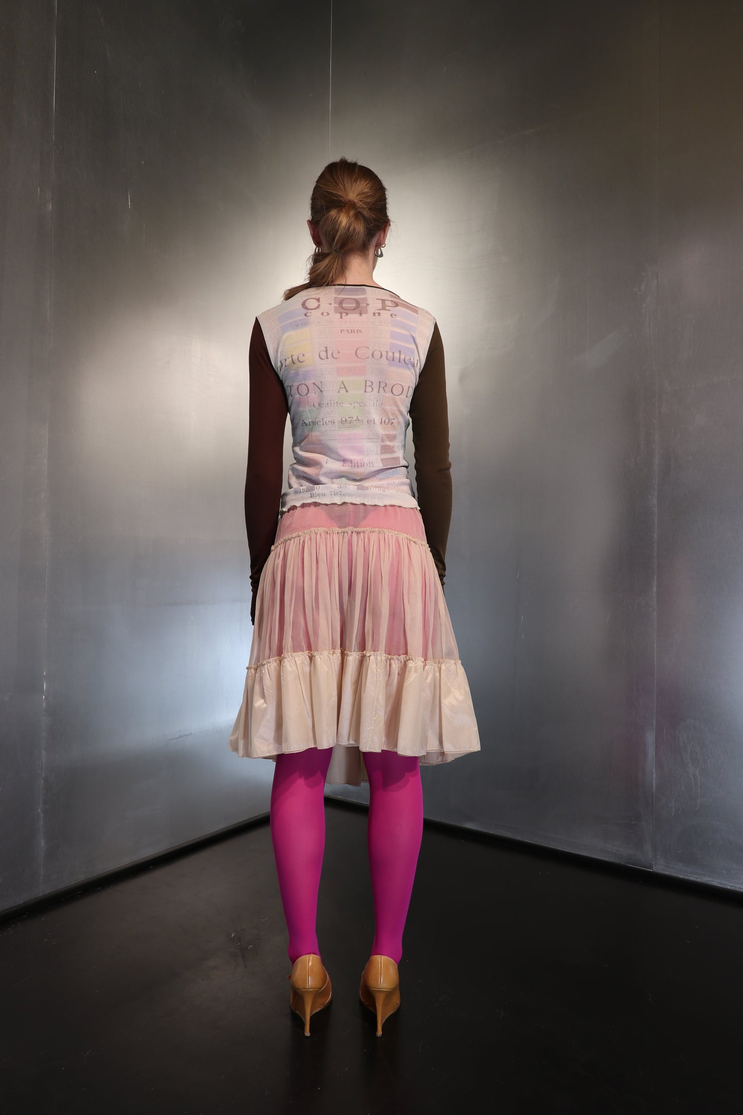 2000´s Prada Nude Ruffles Skirt