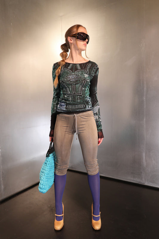 Vintage Creola Futuristic Mesh Top