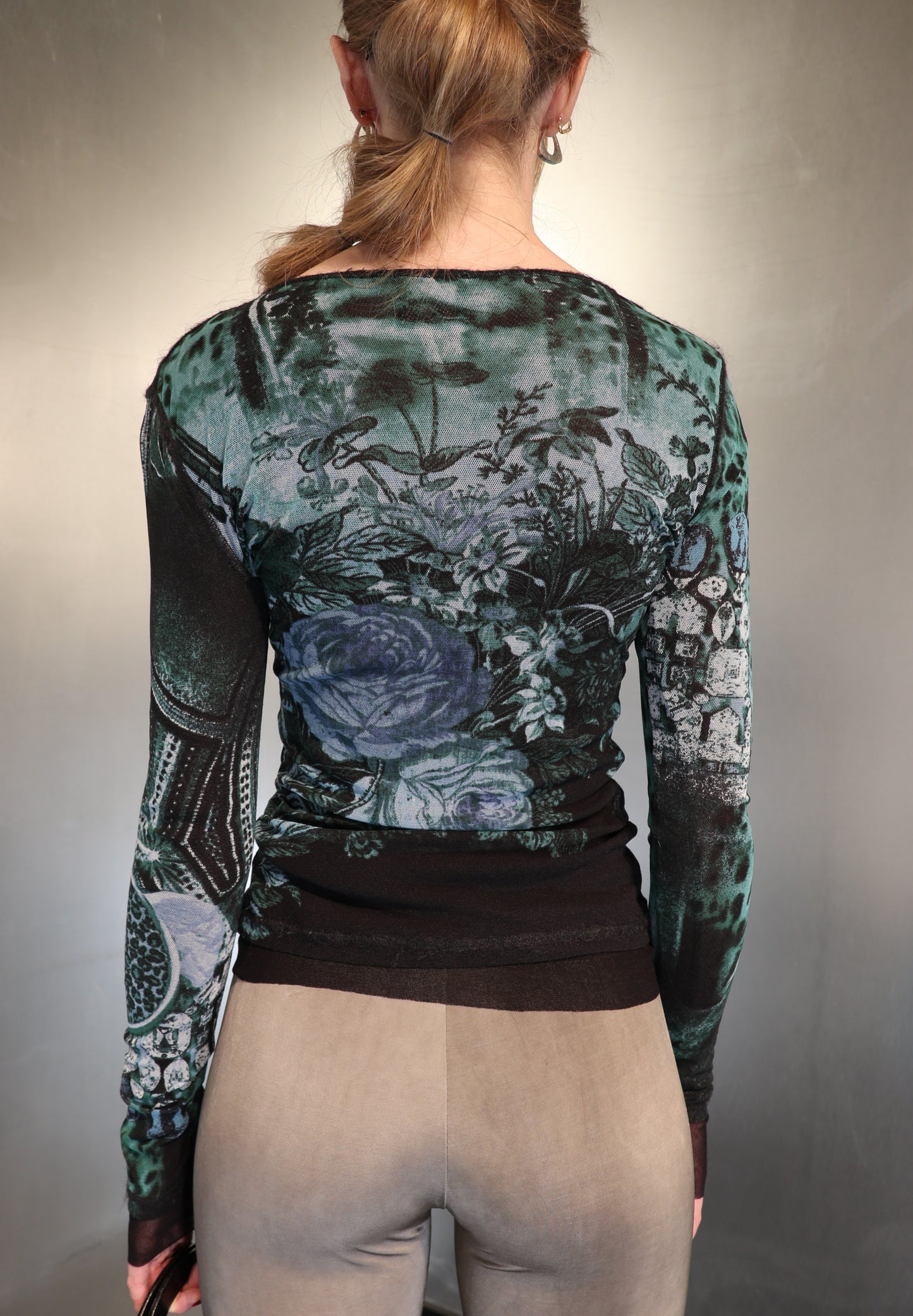 Vintage Creola Futuristic Mesh Top