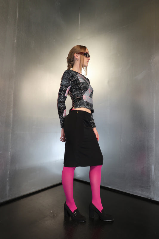 Just Cavalli ballerina core draped mini skirt