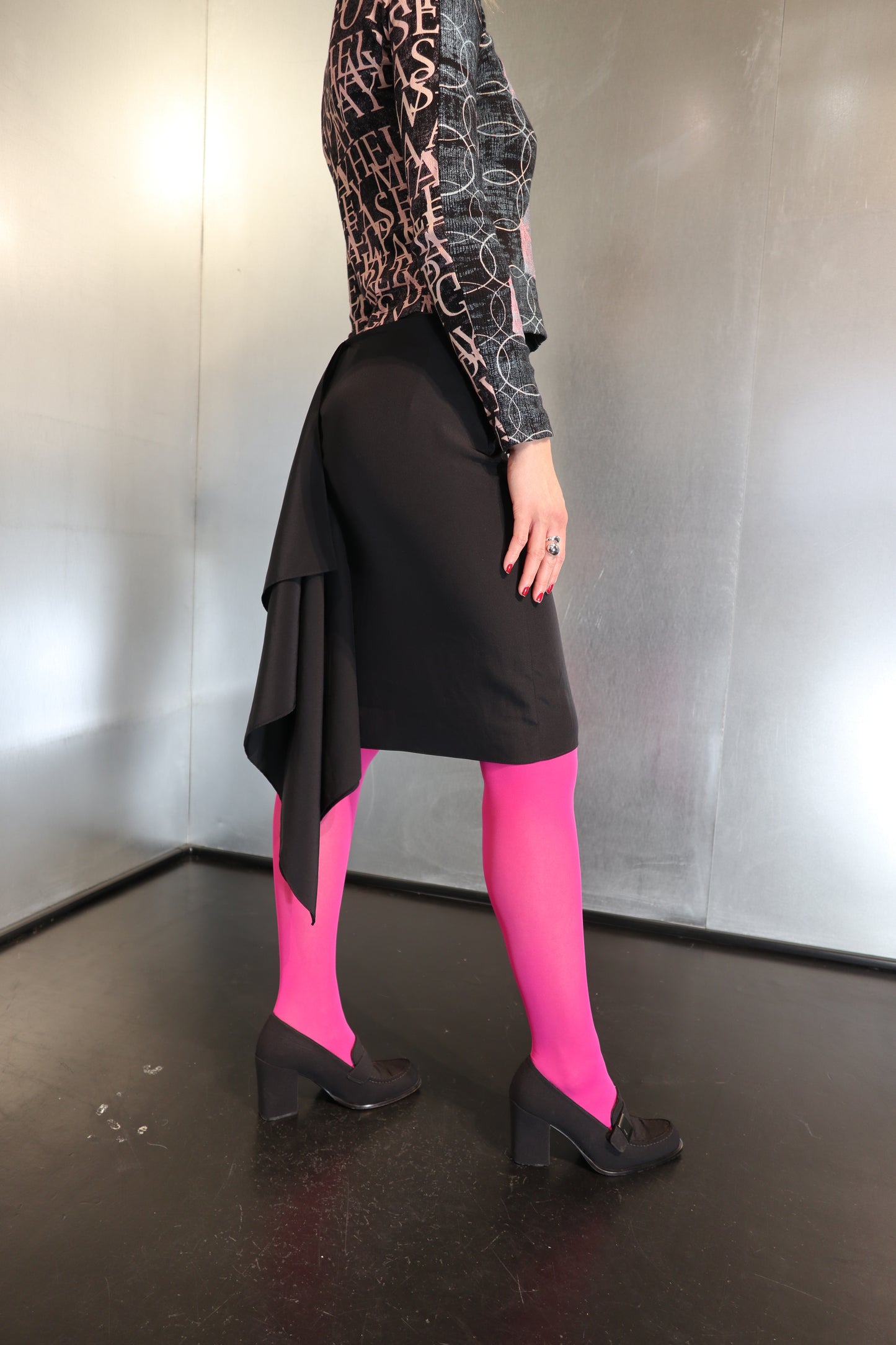 Just Cavalli ballerina core draped mini skirt