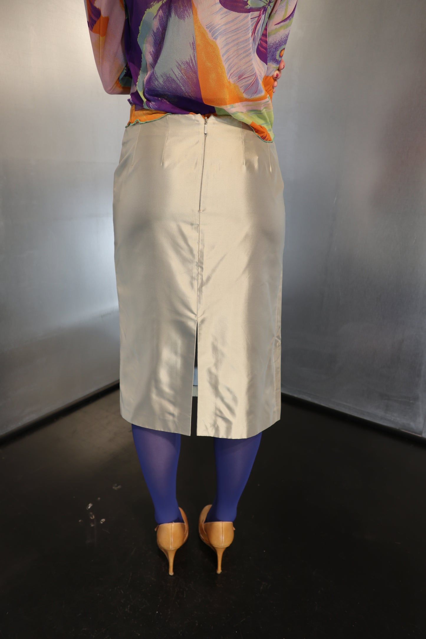 Gucci Minty Silk Skirt