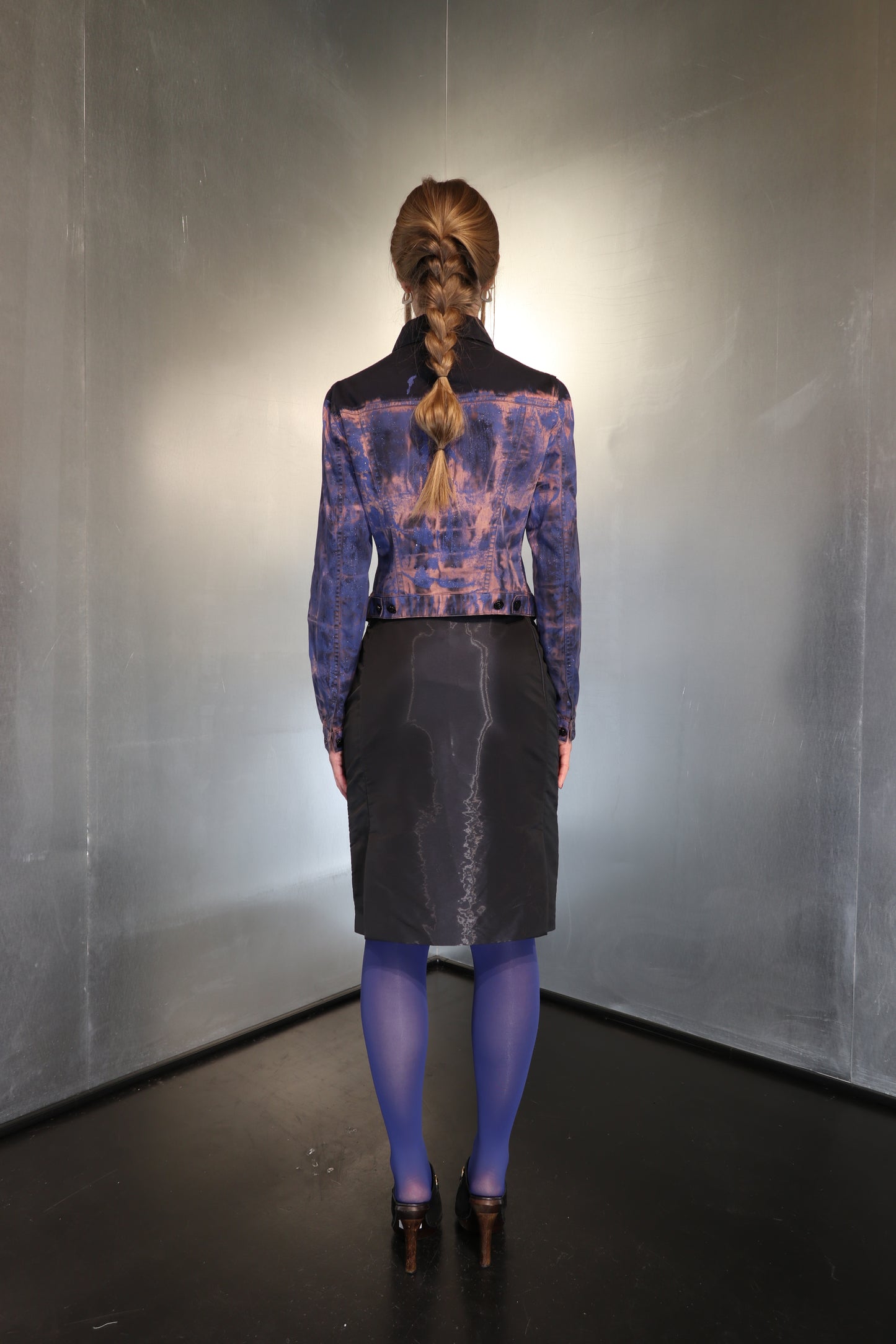 KENZO Jeans Brush Strokes Design Denim Jacket