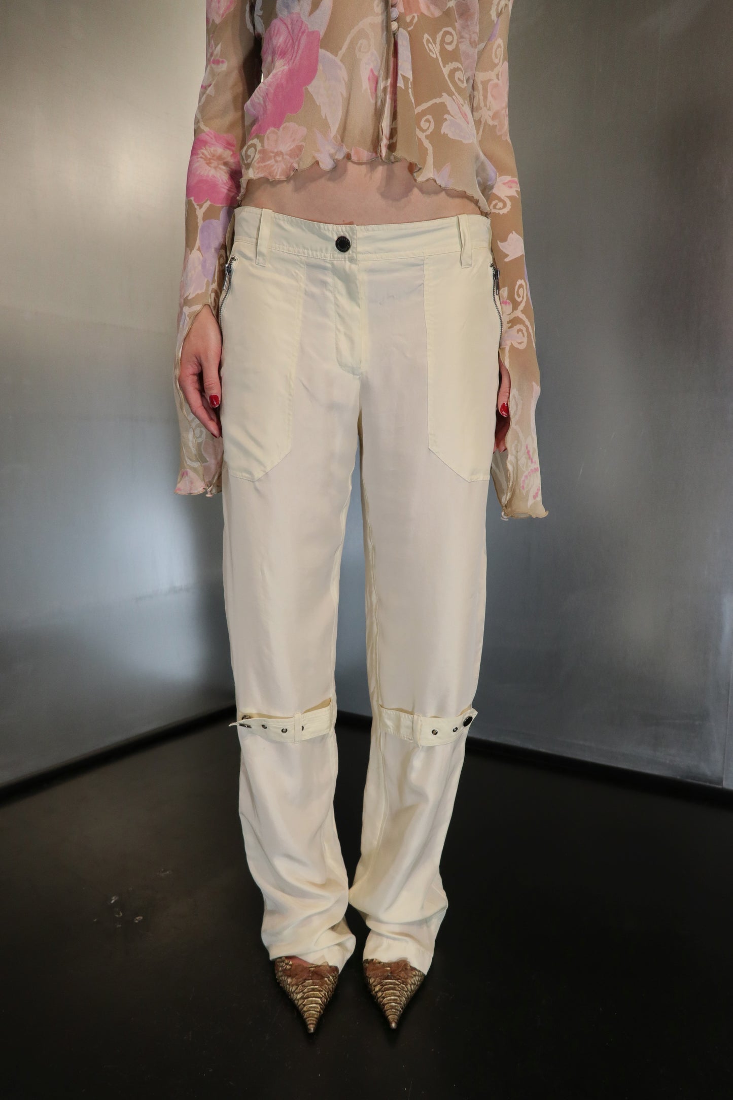 Gaetano Navarra Detachable Skirt Pants