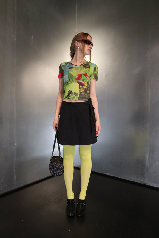 Kenzo printed mesh top