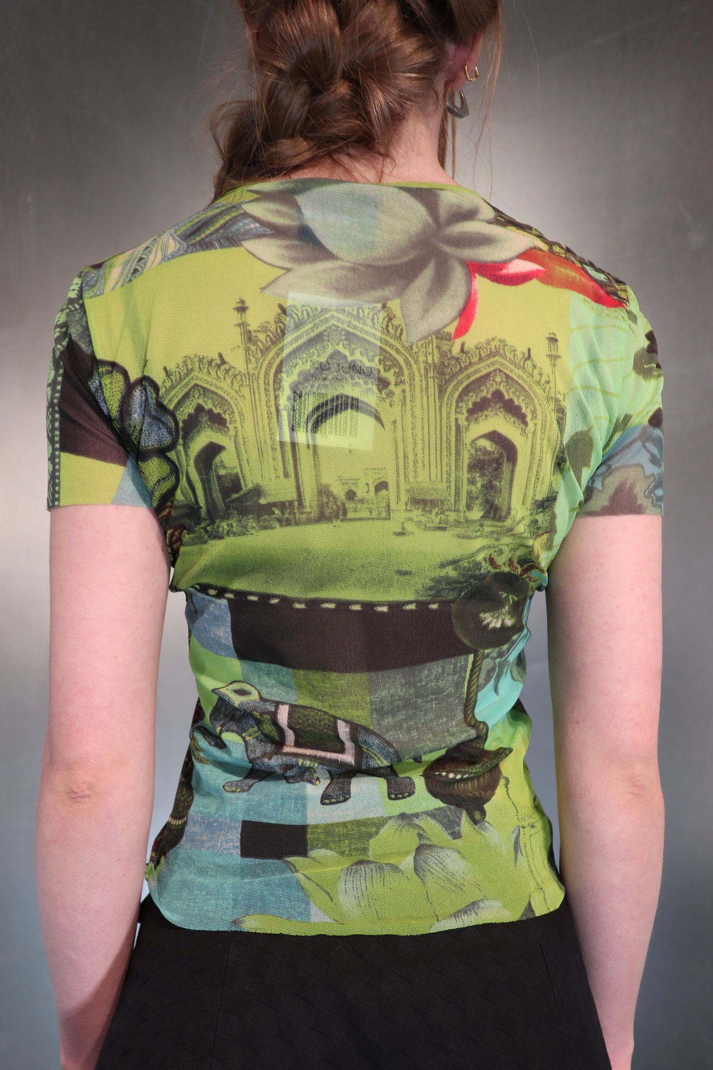 Kenzo printed mesh top