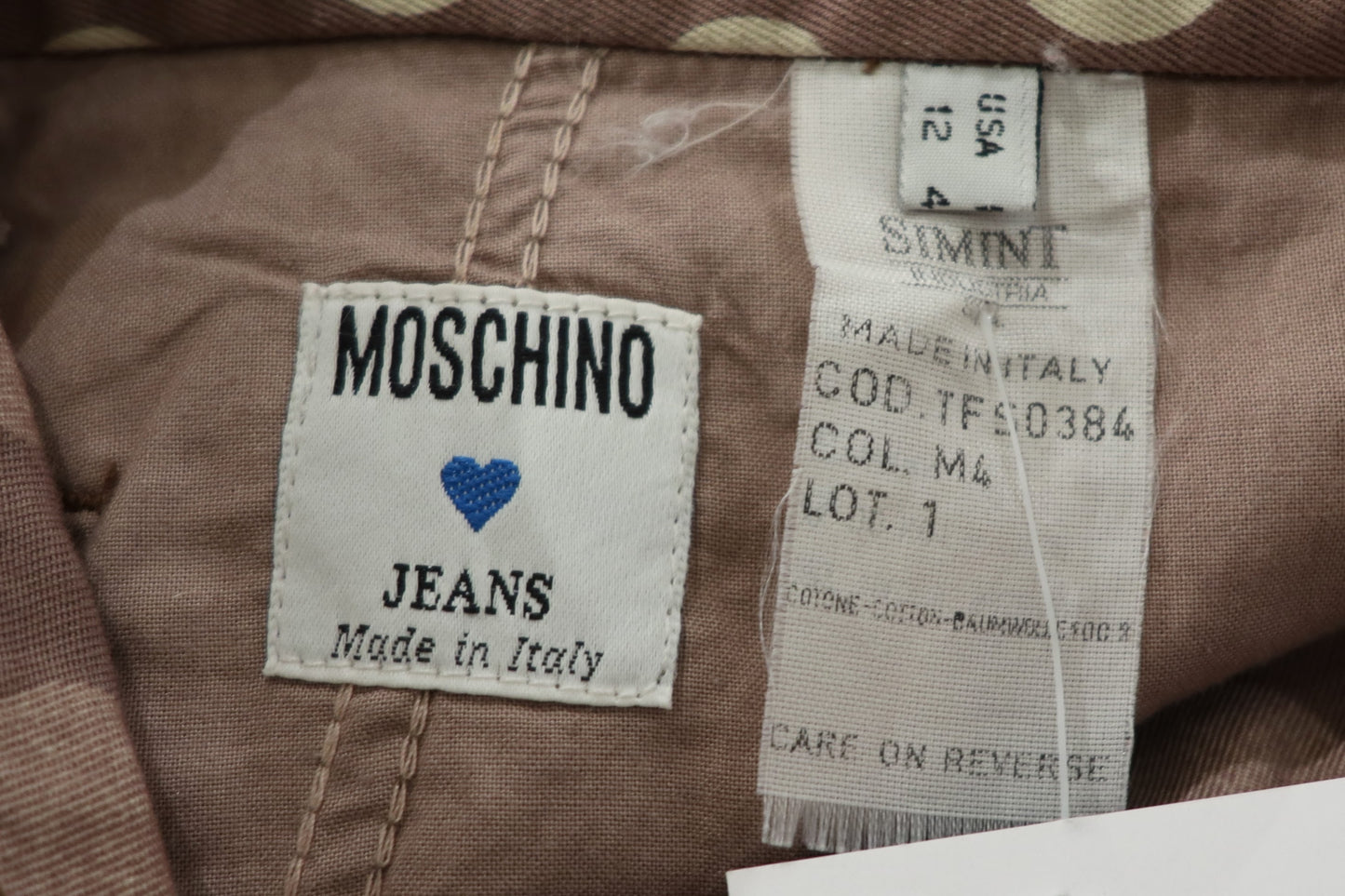 Rare Moschino polkadot Bermuda set