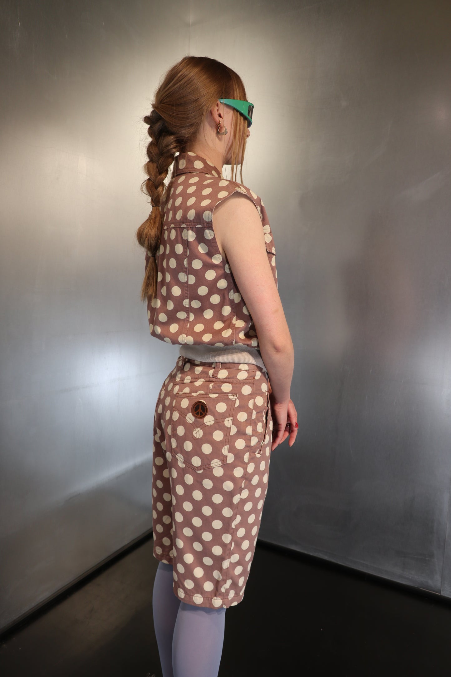 Rare Moschino polkadot Bermuda set
