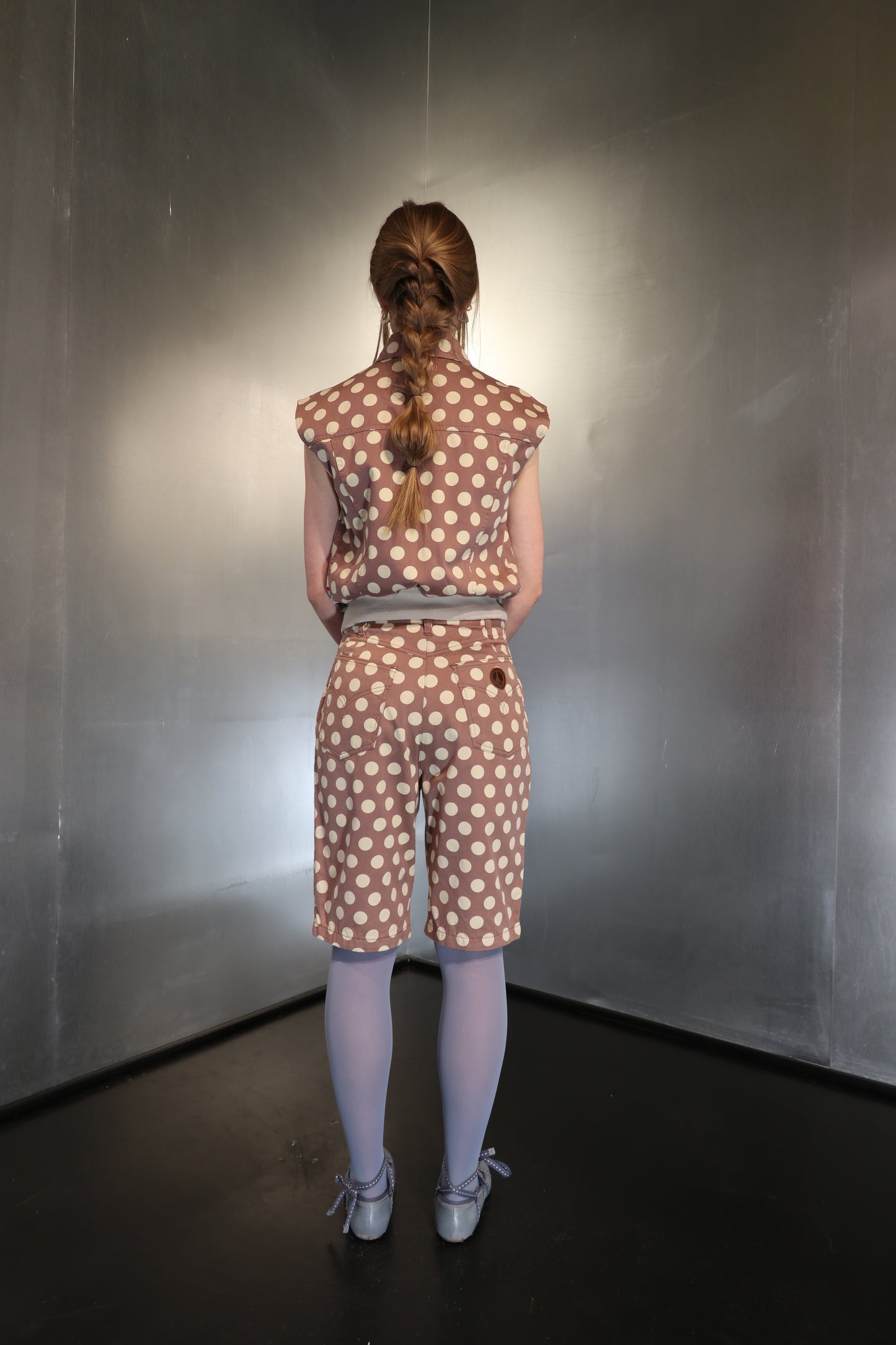 Rare Moschino polkadot Bermuda set