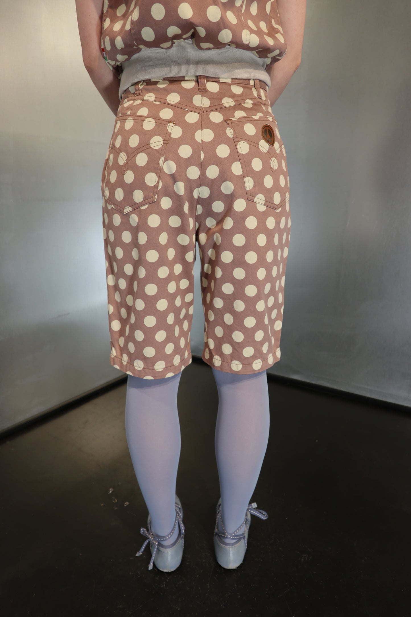 Rare Moschino polkadot Bermuda set