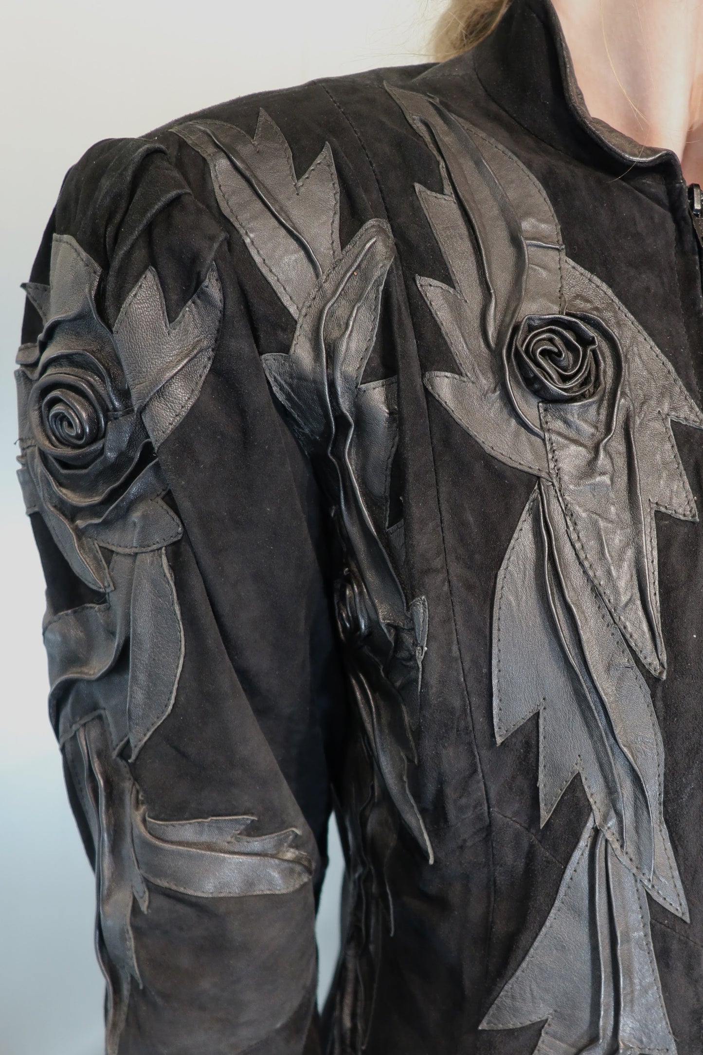 Rare 80´s Suede Appliqué Jacket