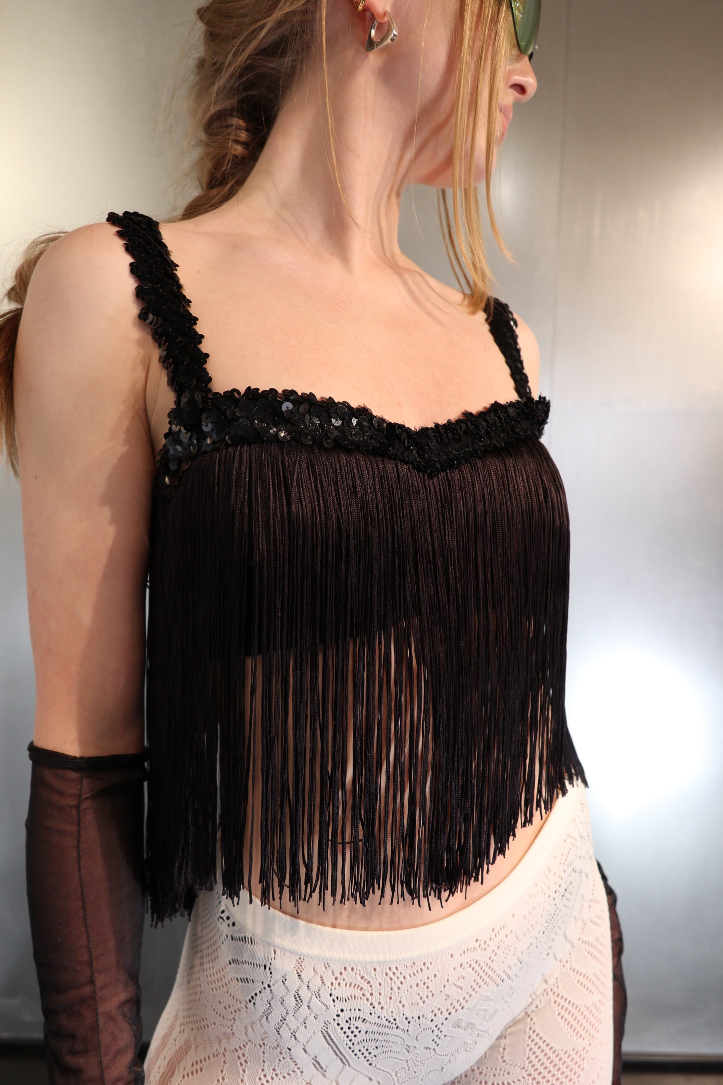 Dolce Gabbana "Mare" Fringe Bustier