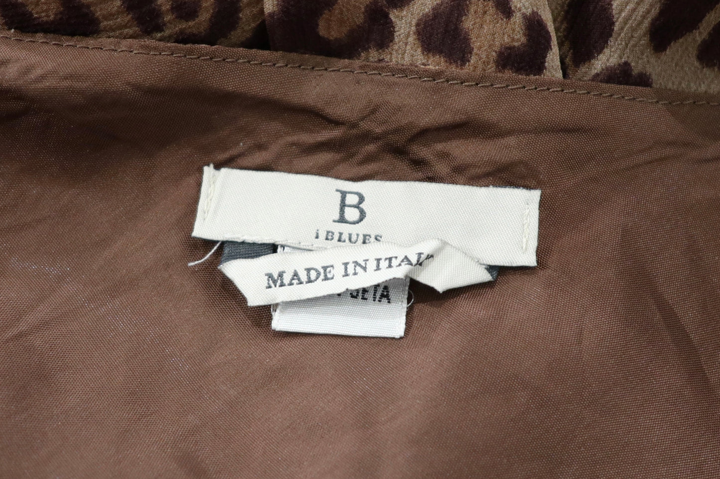 Vintage iBlues Max Mara Leopard Silk Slip Dress