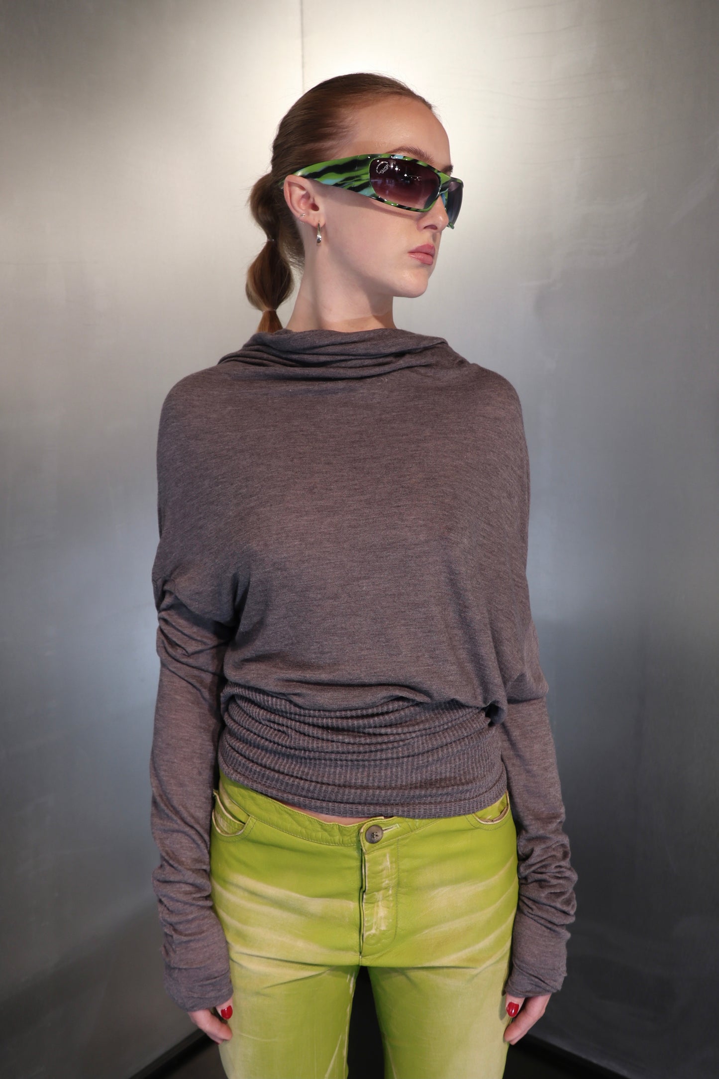Max Mara Bodywear Draped Multi-Way Angora Blend Top