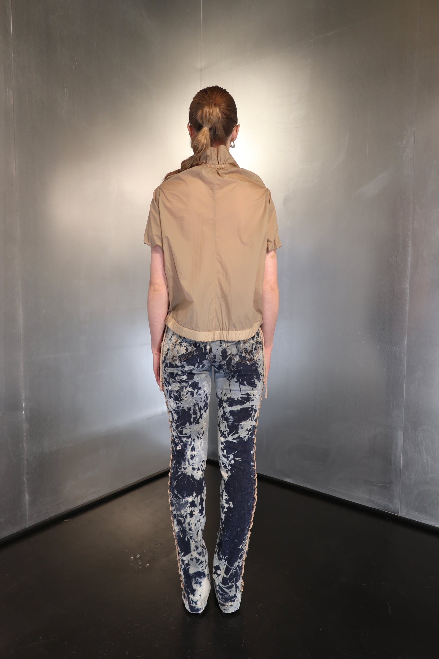 Plein Sud Jeanius Side Lace-Up Y2K Jeans