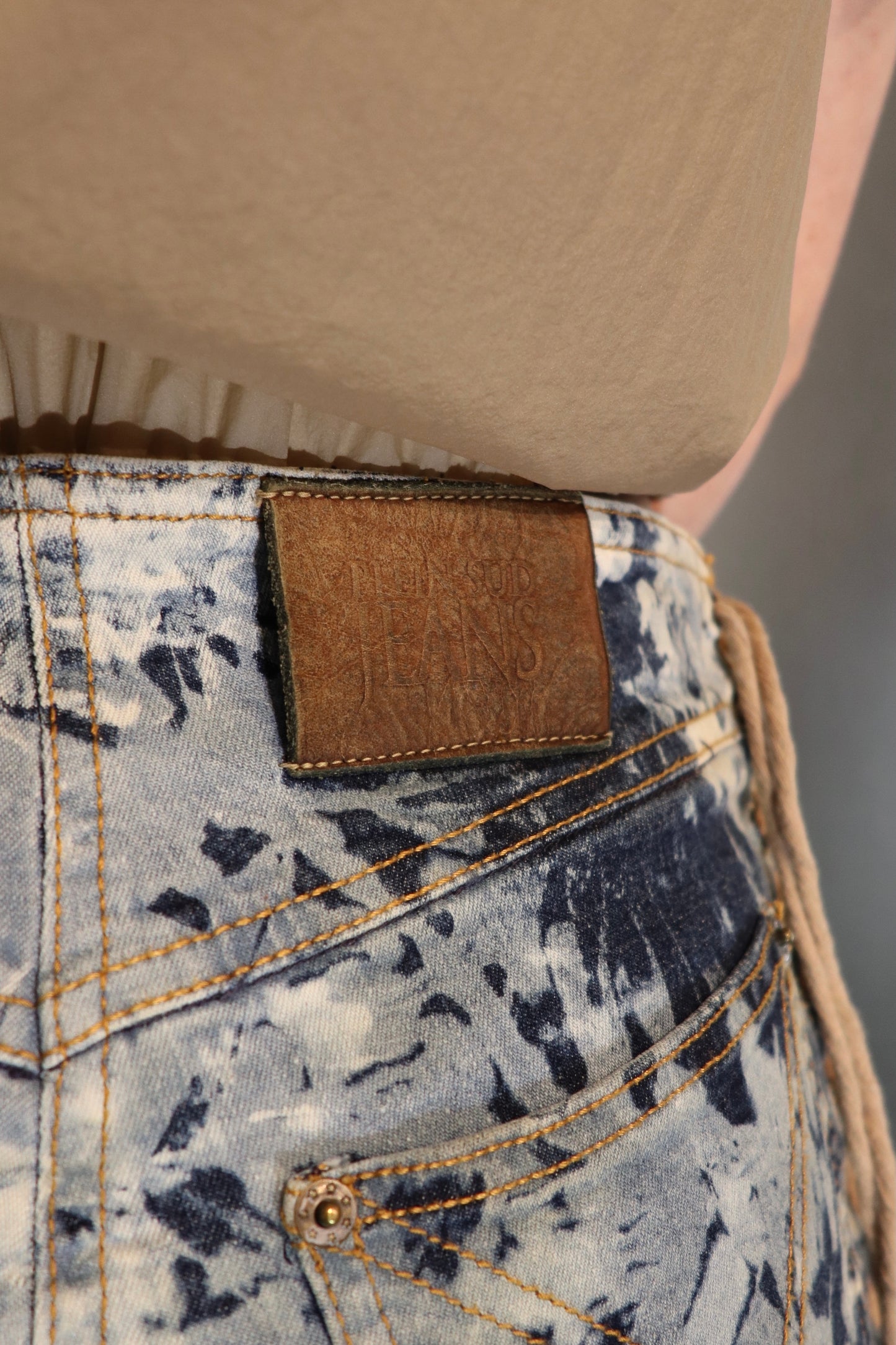 Plein Sud Jeanius Side Lace-Up Y2K Jeans