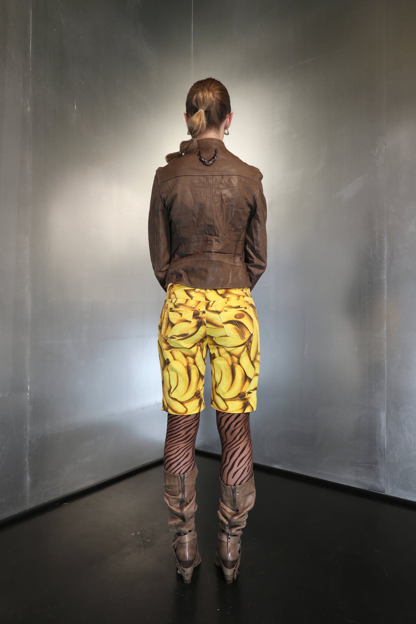 Vintage Dolce & Gabbana Banana Print Bermuda Shorts