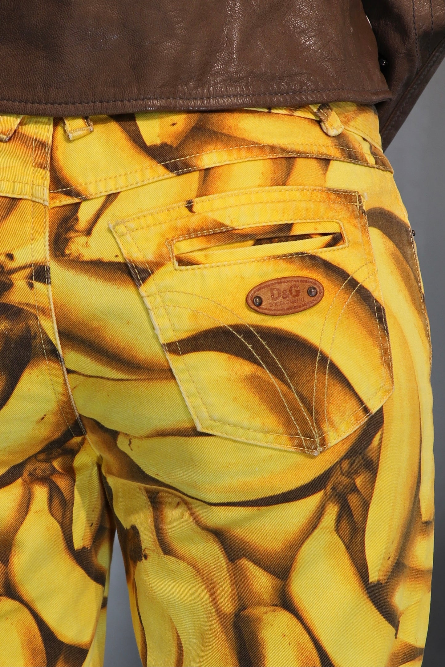Vintage Dolce & Gabbana Banana Print Bermuda Shorts