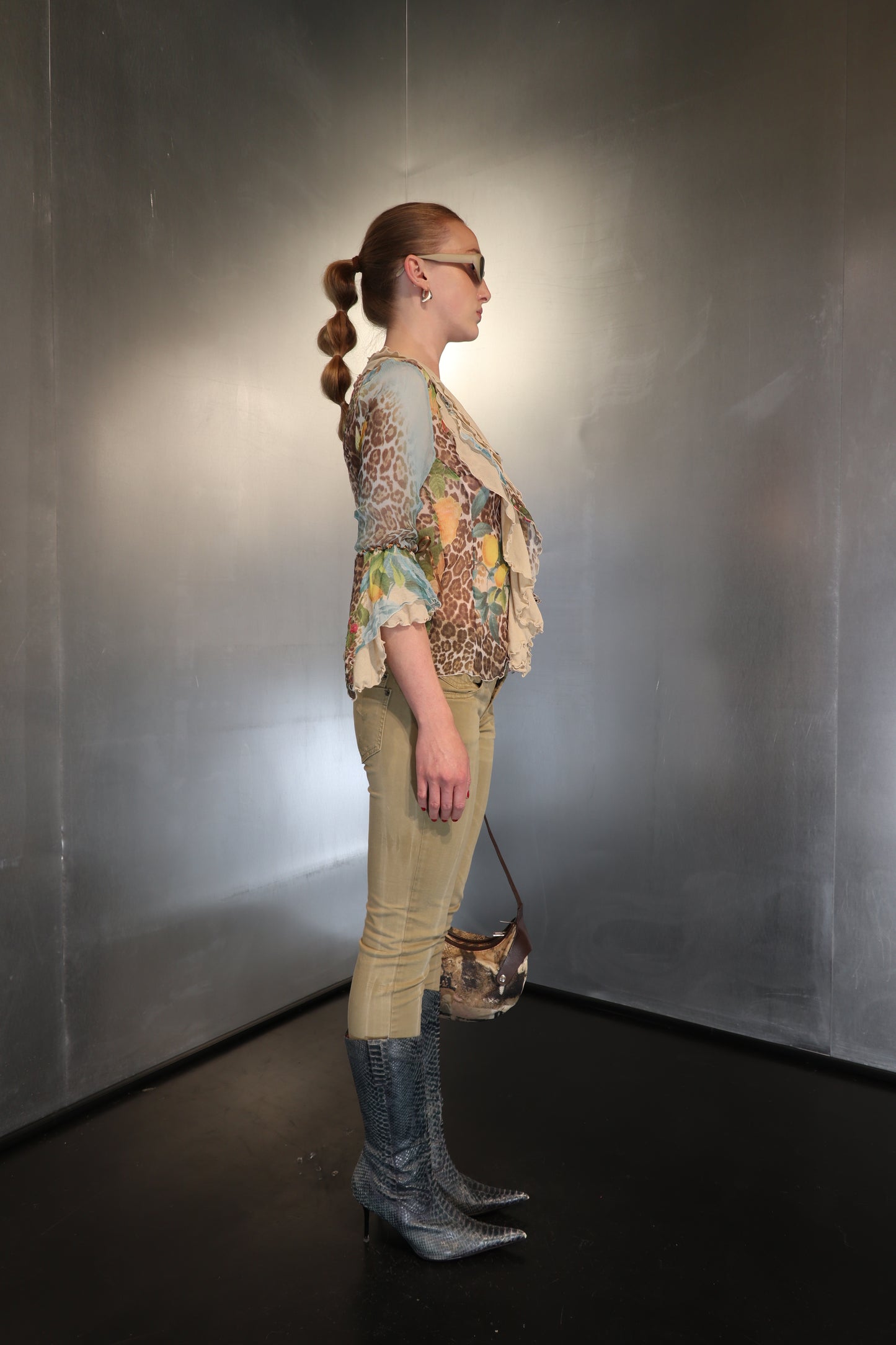 Deadstock John Galliano Low Rise Buckle Trousers