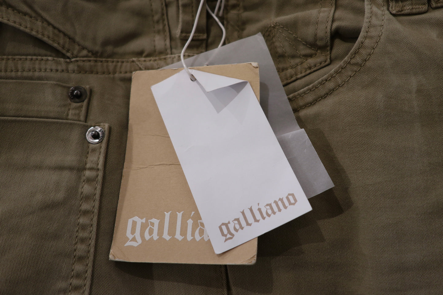 Deadstock John Galliano Low Rise Buckle Trousers