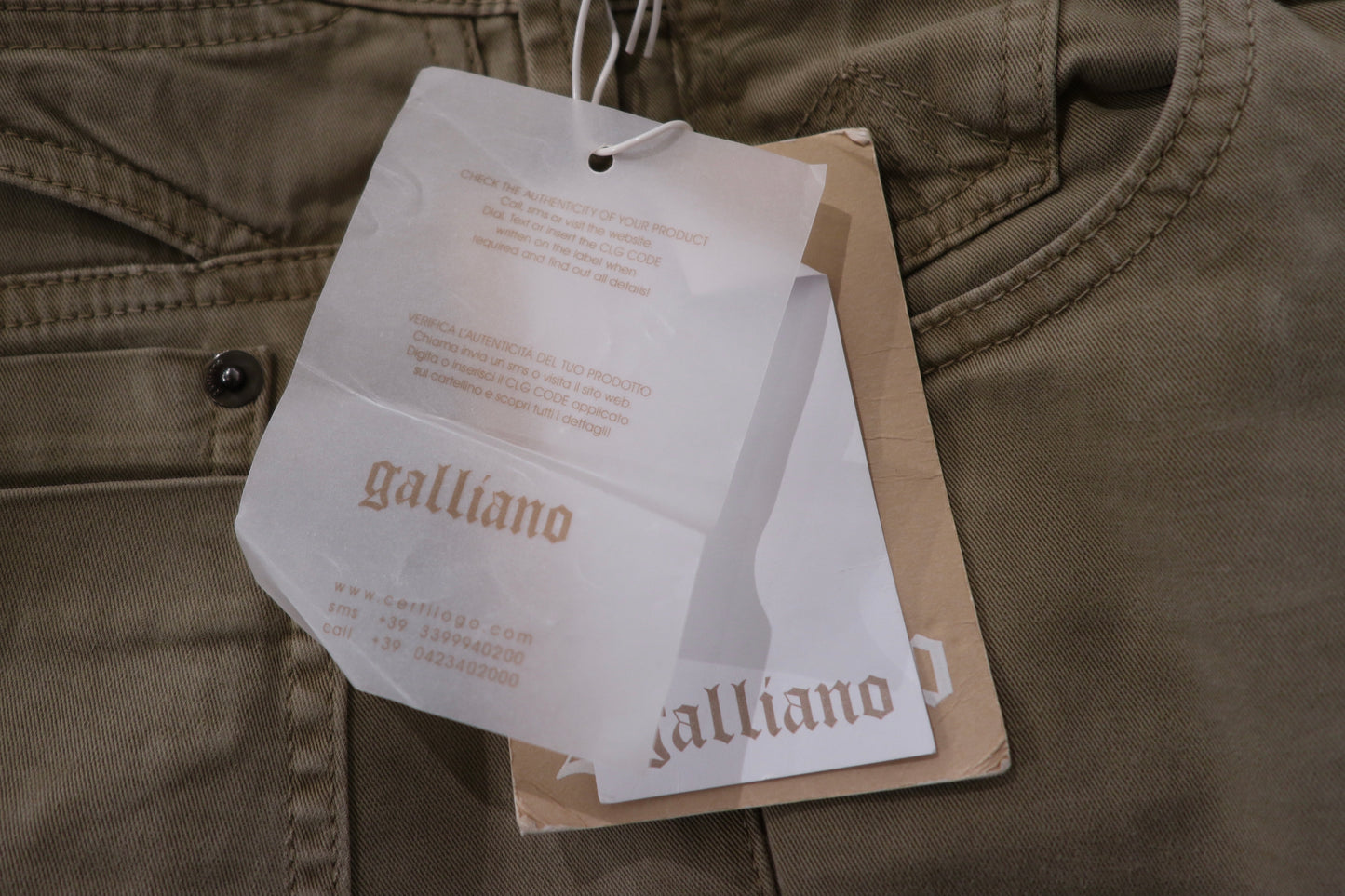Deadstock John Galliano Low Rise Buckle Trousers