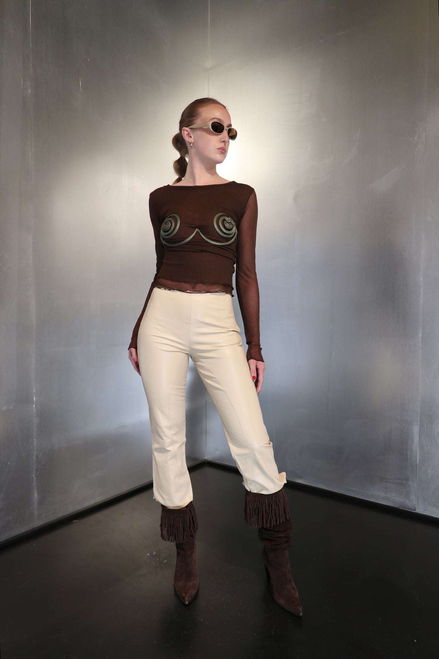 Rare Nicole Olivier snake bra