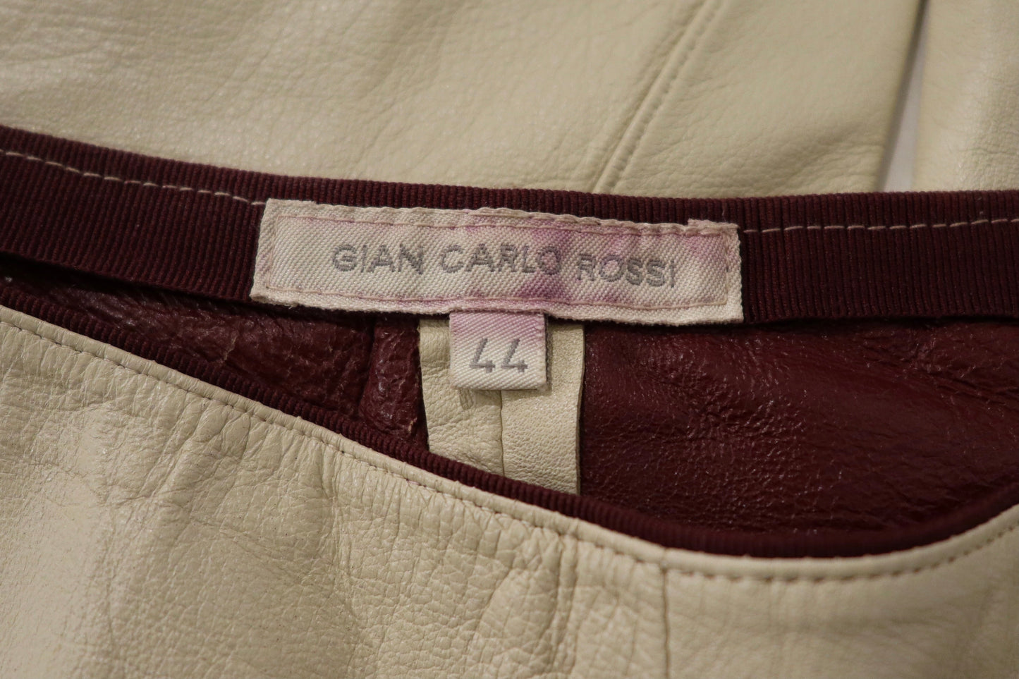 Gian Carlo Rossi White leather capri´s
