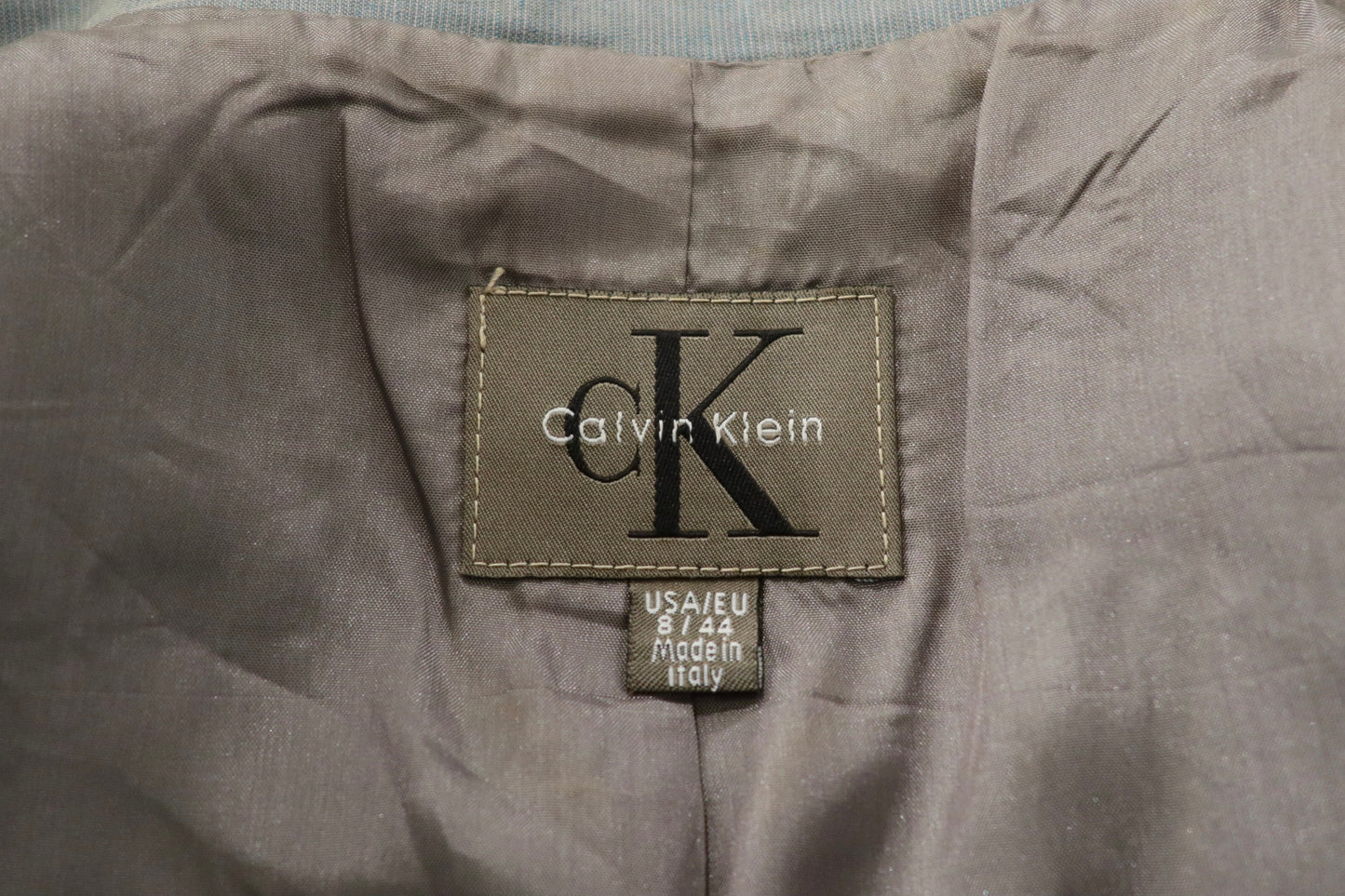 Vintage cK Calvin Klein Linen Tailored Mini Dress