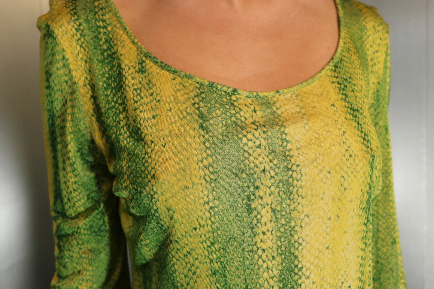 Vintage Class Roberto Cavalli Green Snake Print Set