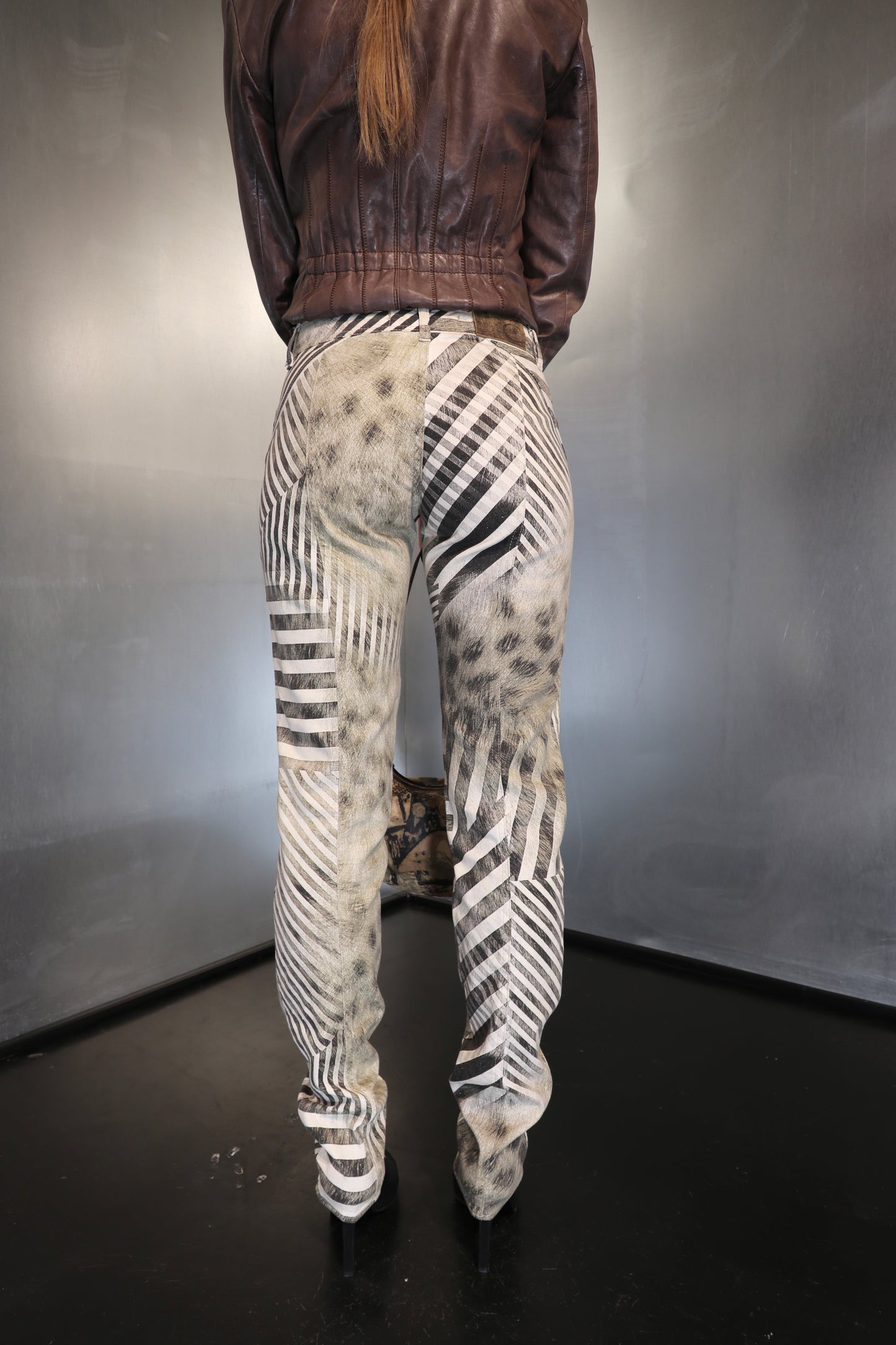Just Cavalli SS2004 Zebra Animal Print Jeans