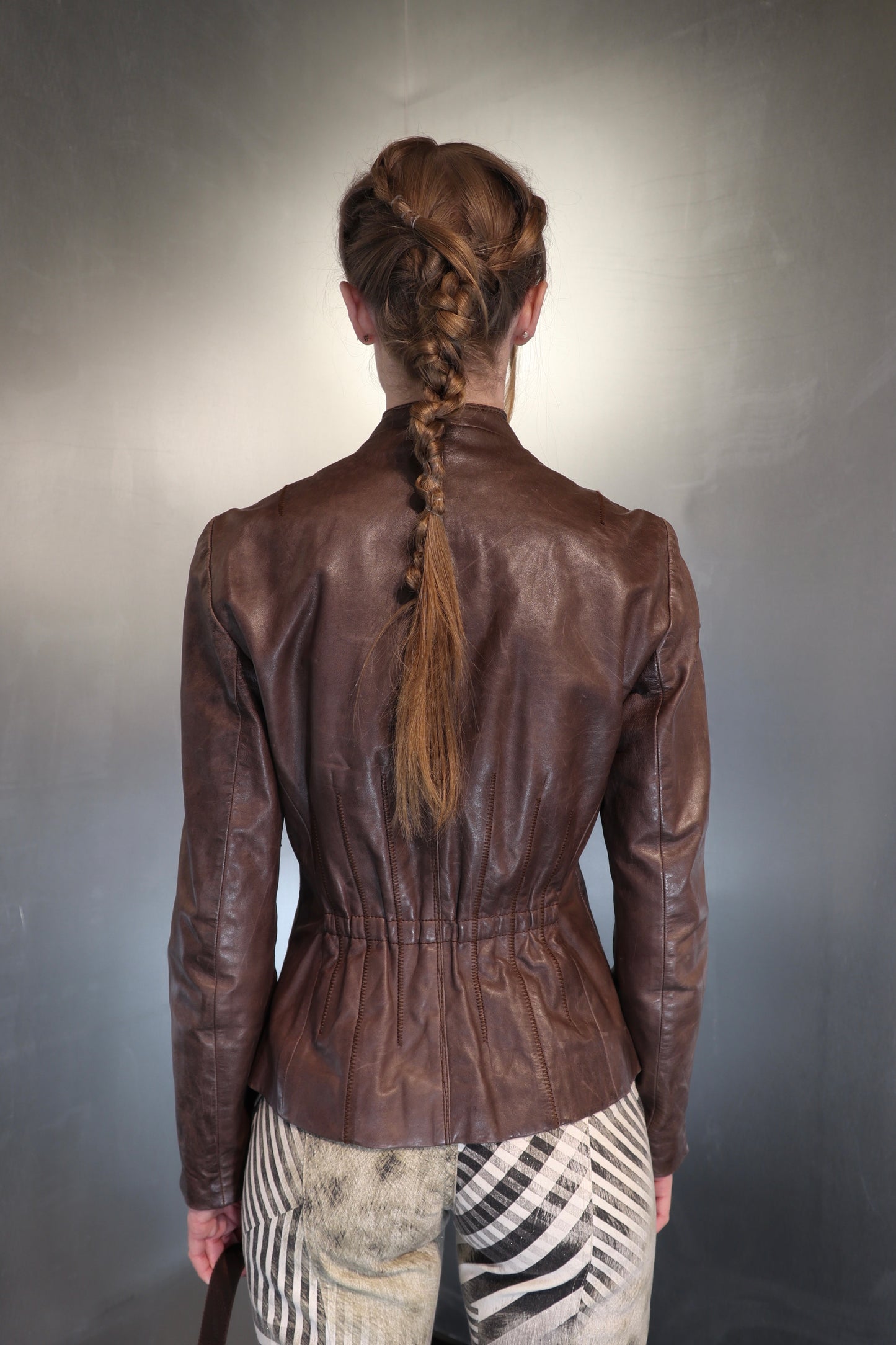 Vintage Hugo Boss Lafaya Brown Lamb Leather Jacket