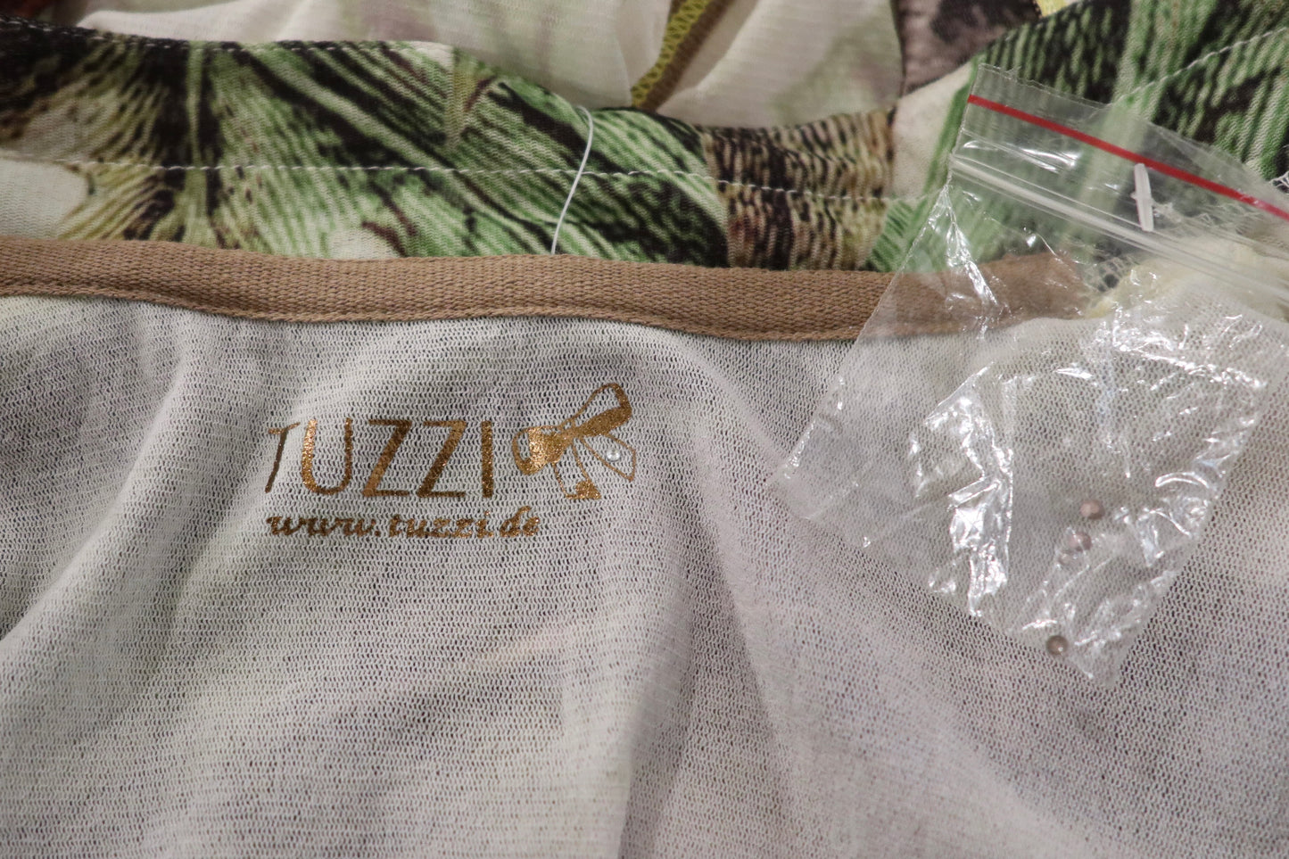2000´s Tuzzi printed mesh zip topp