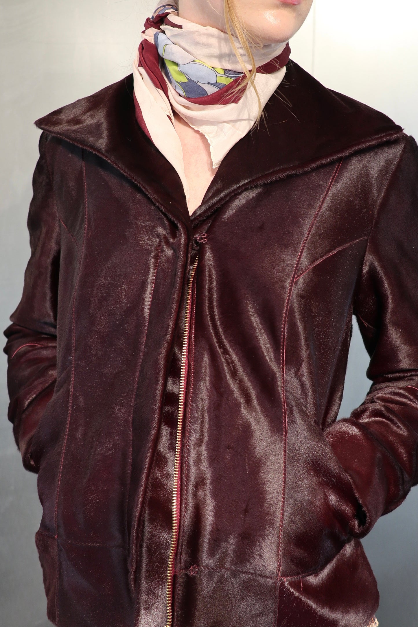 Vintage Brown Cowhide Leather Jacket