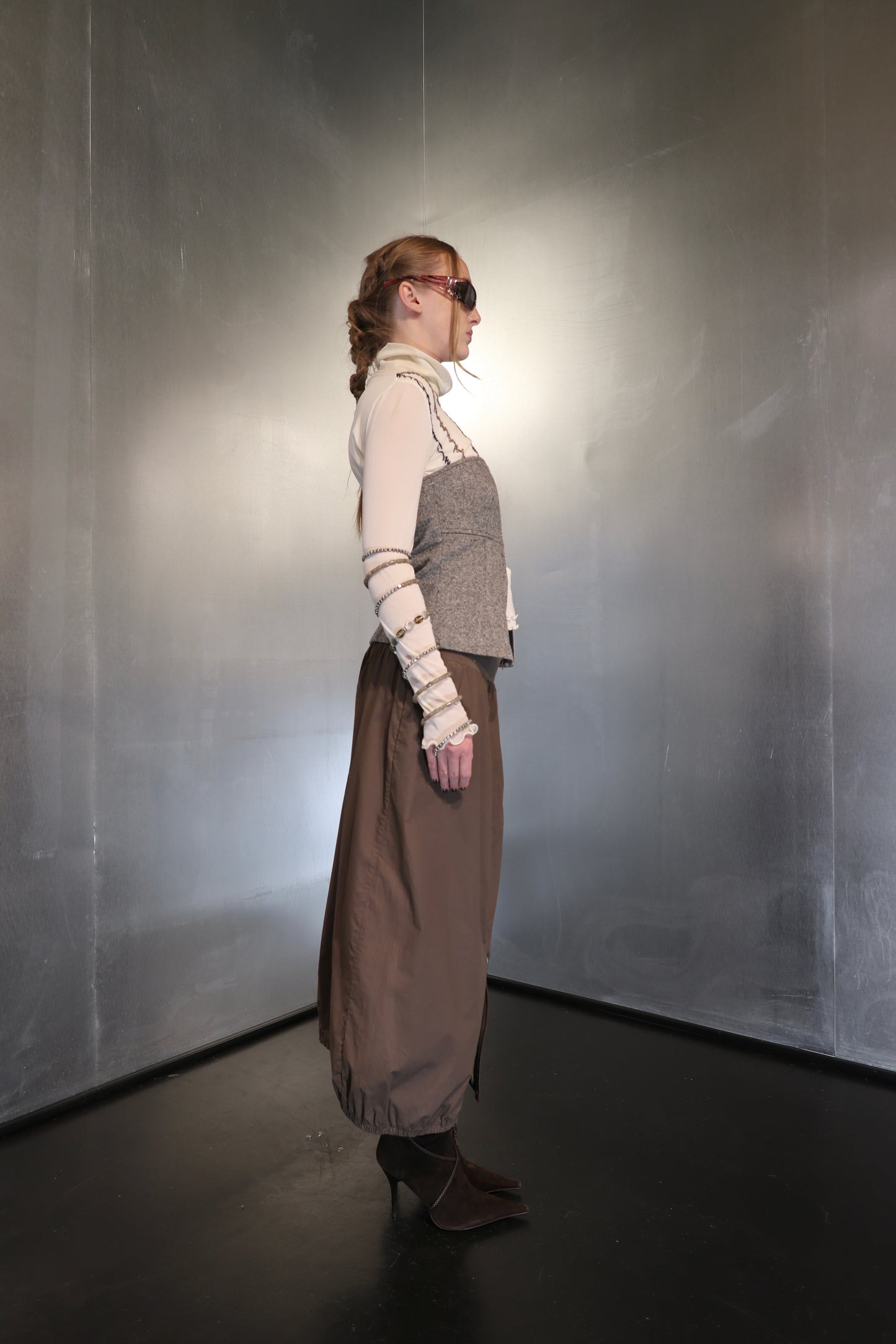 Sportmax utility zip balloon skirt