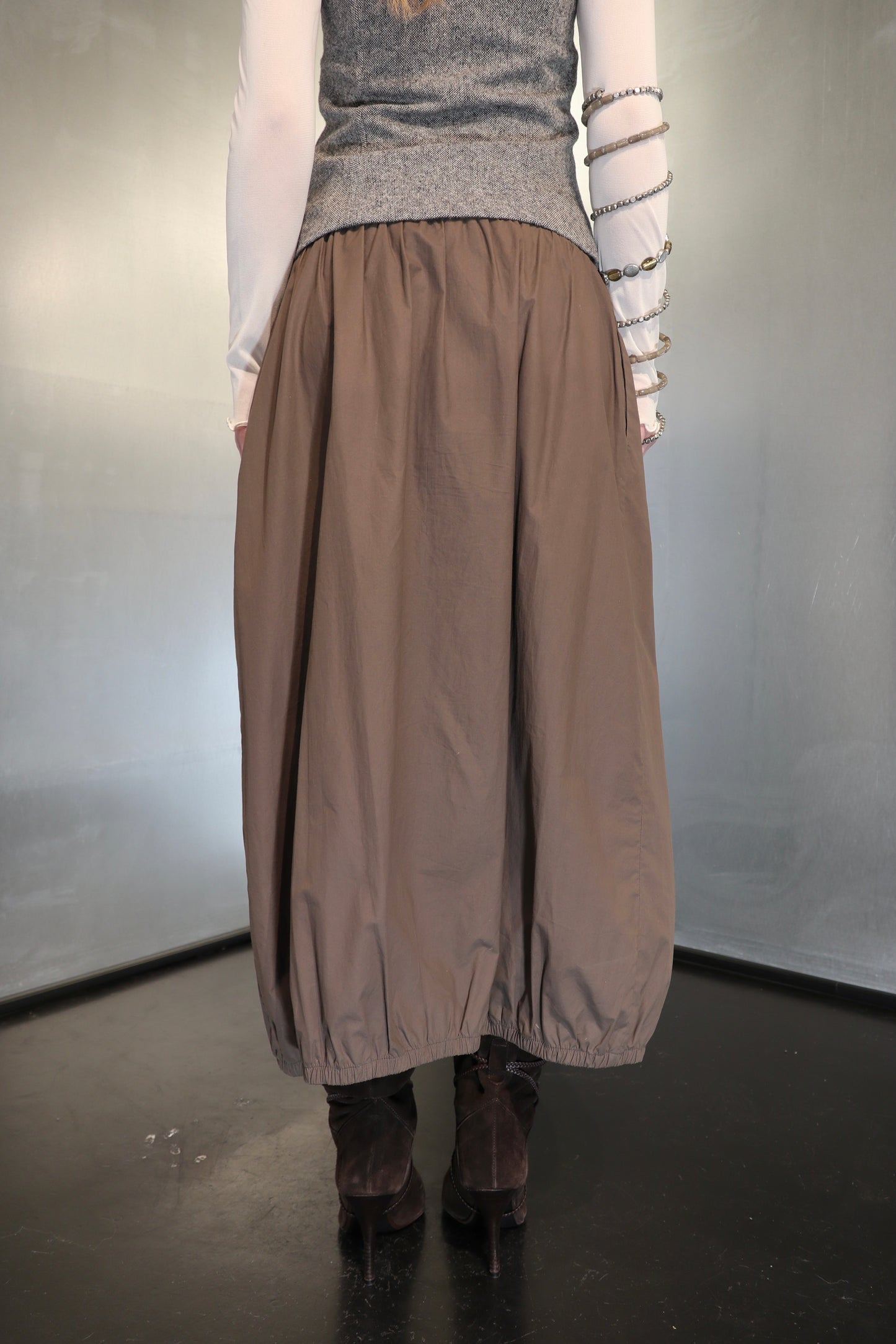 Sportmax utility zip balloon skirt