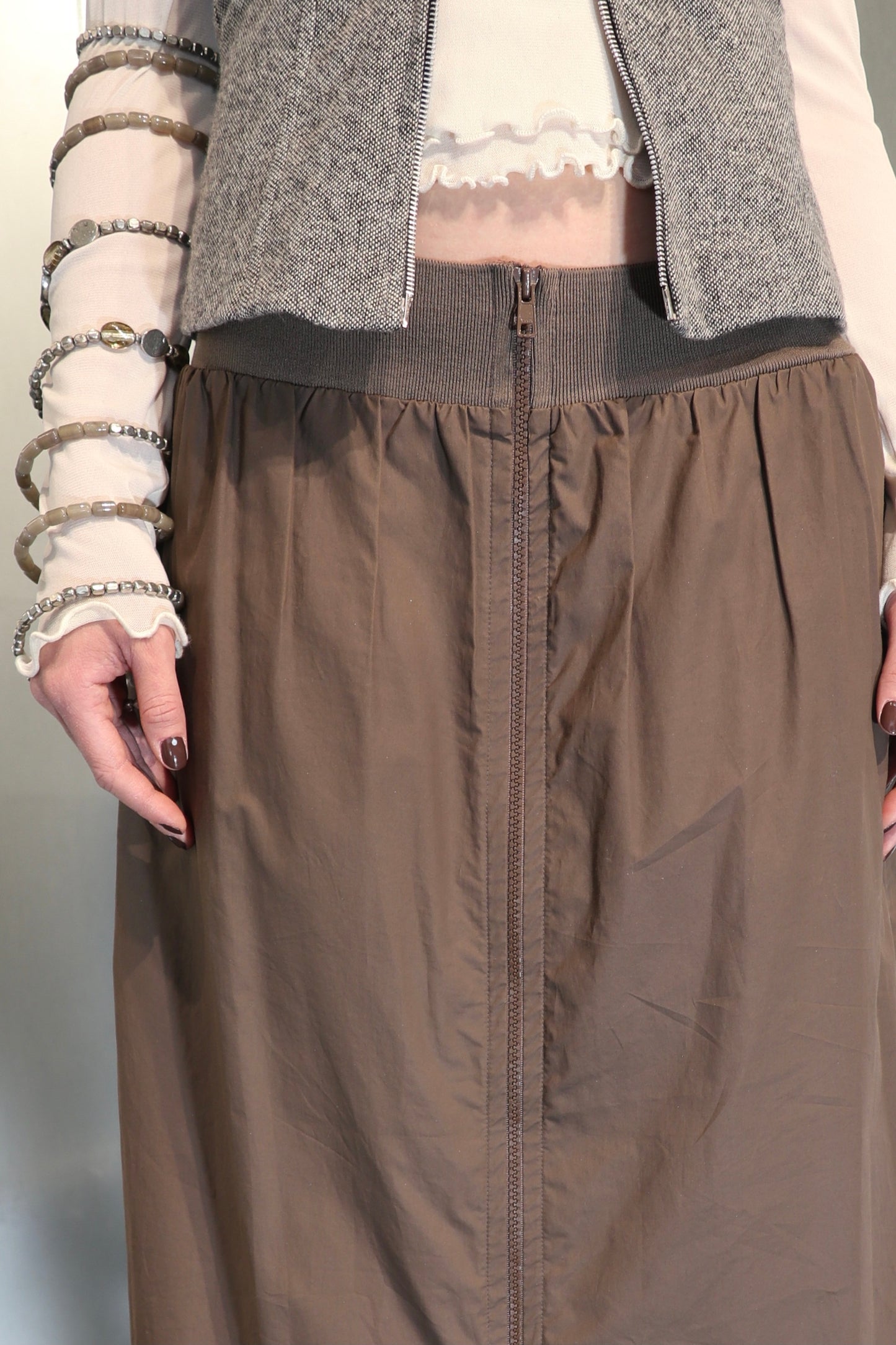Sportmax utility zip balloon skirt