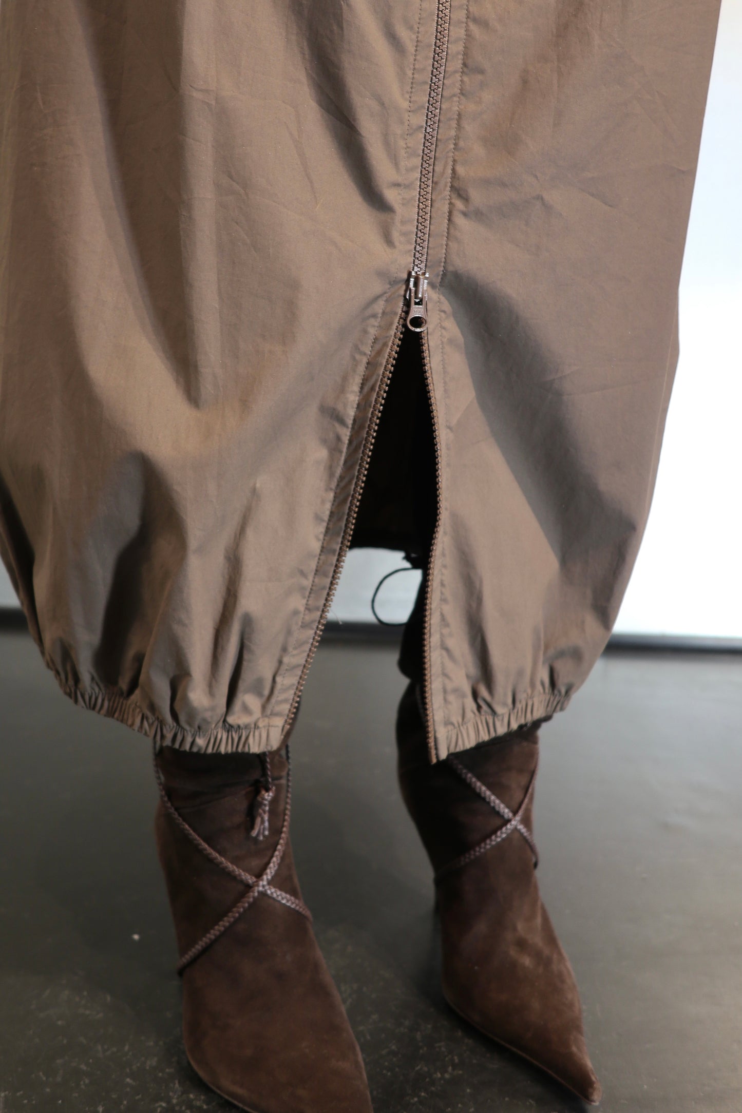 Sportmax utility zip balloon skirt