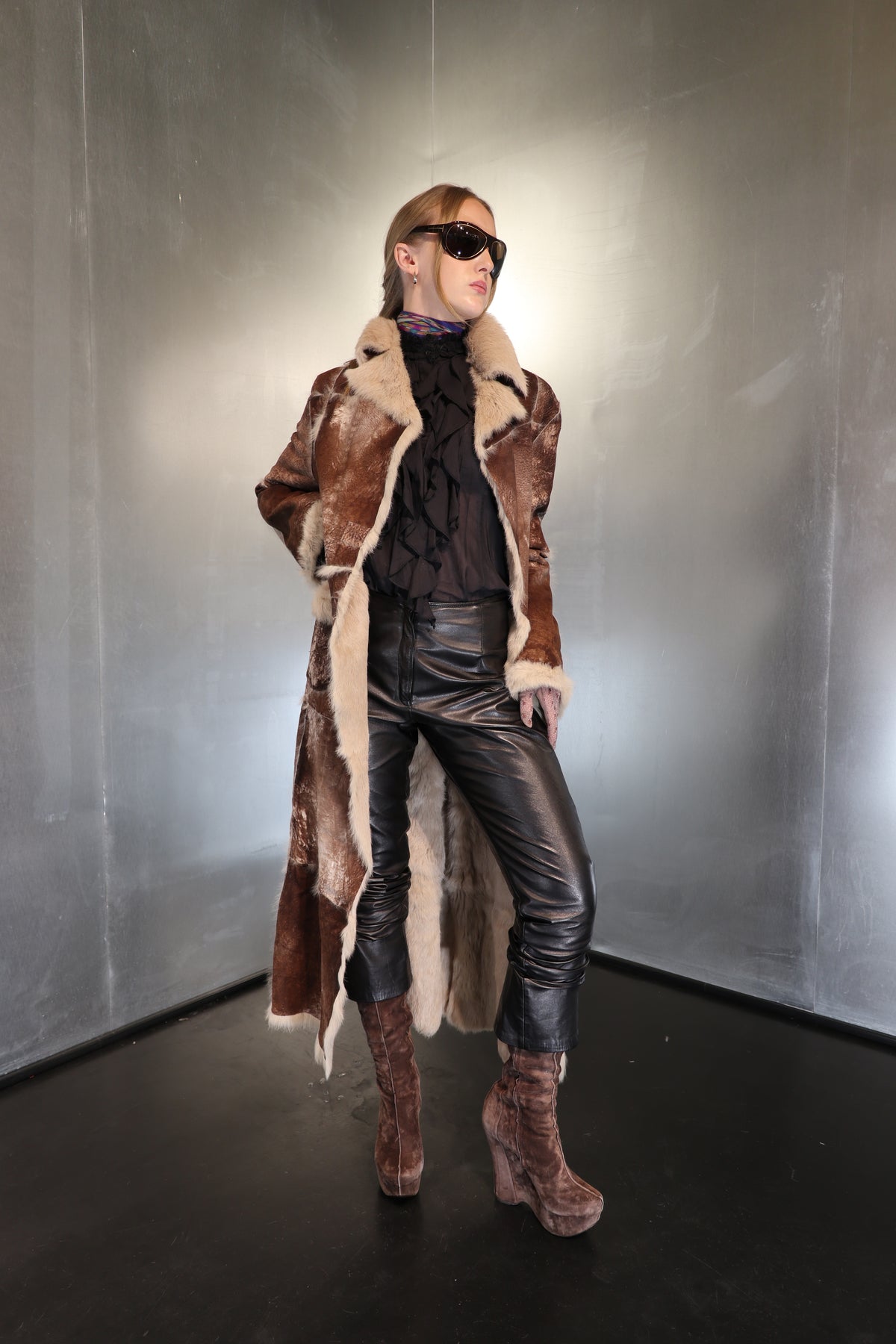 70´s Soft Suede Fur Coat
