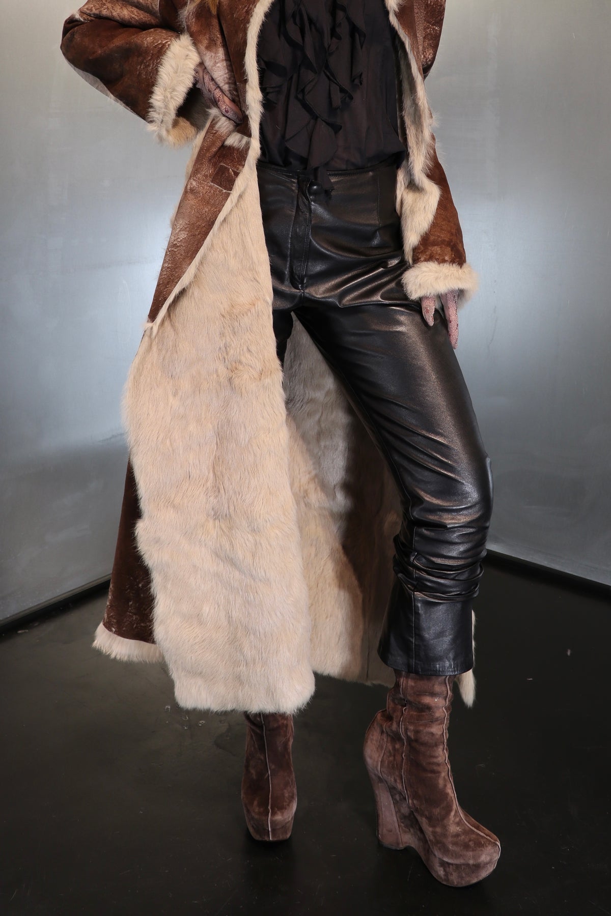 70´s Soft Suede Fur Coat