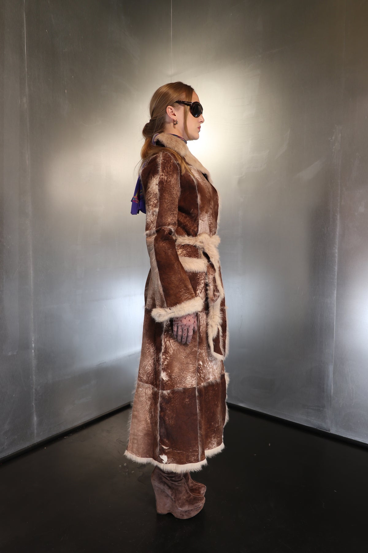 70´s Soft Suede Fur Coat