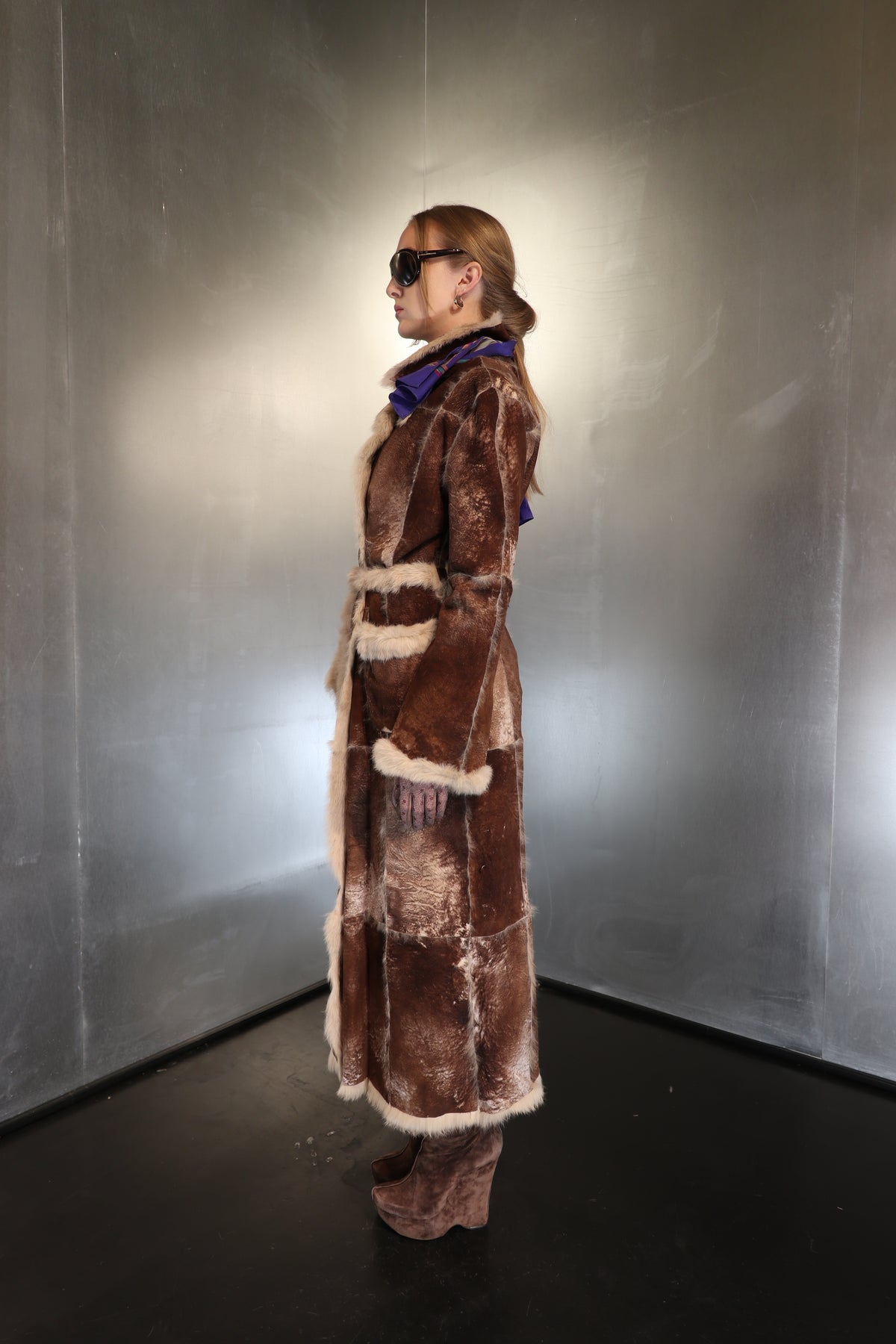 70´s Soft Suede Fur Coat