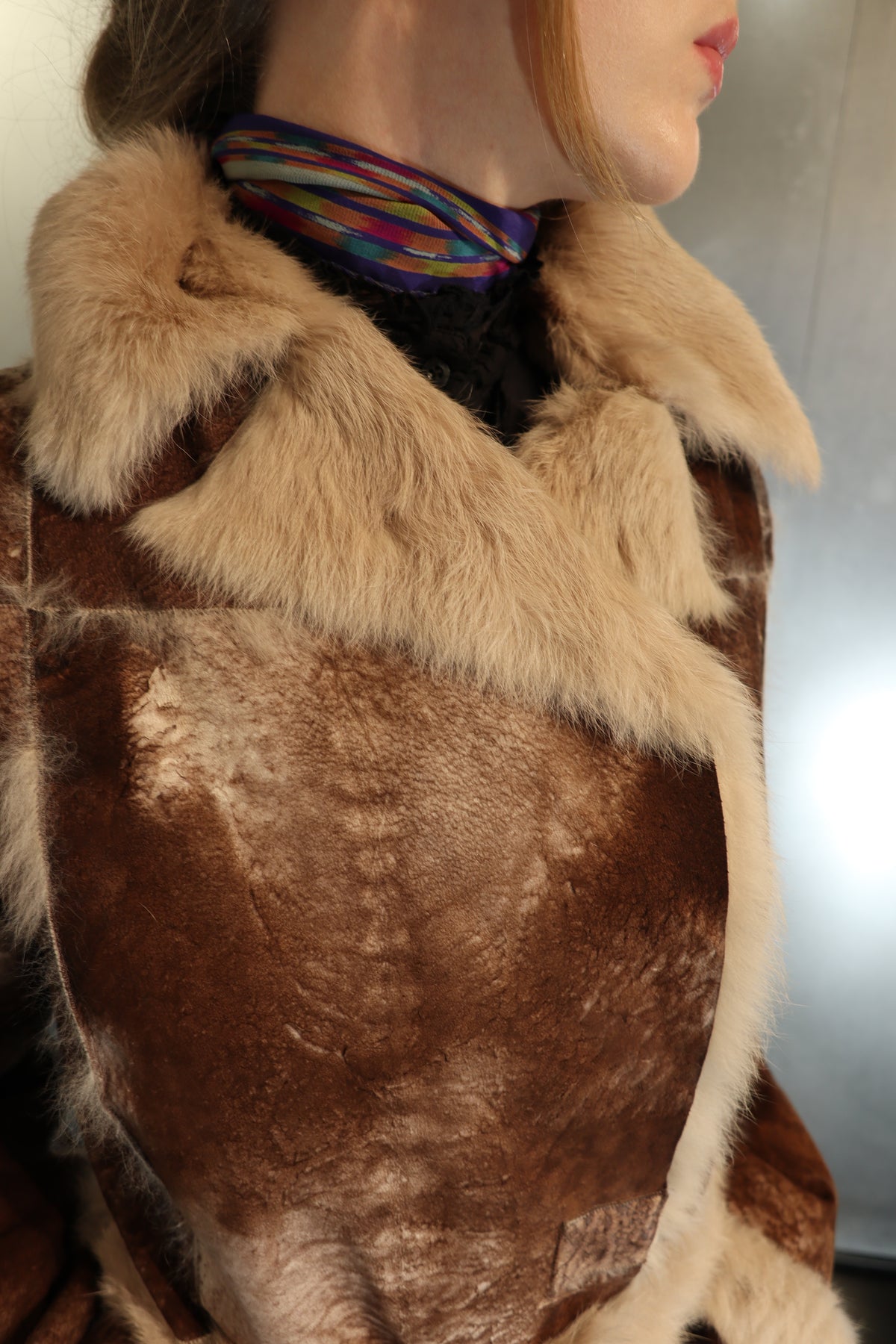 70´s Soft Suede Fur Coat