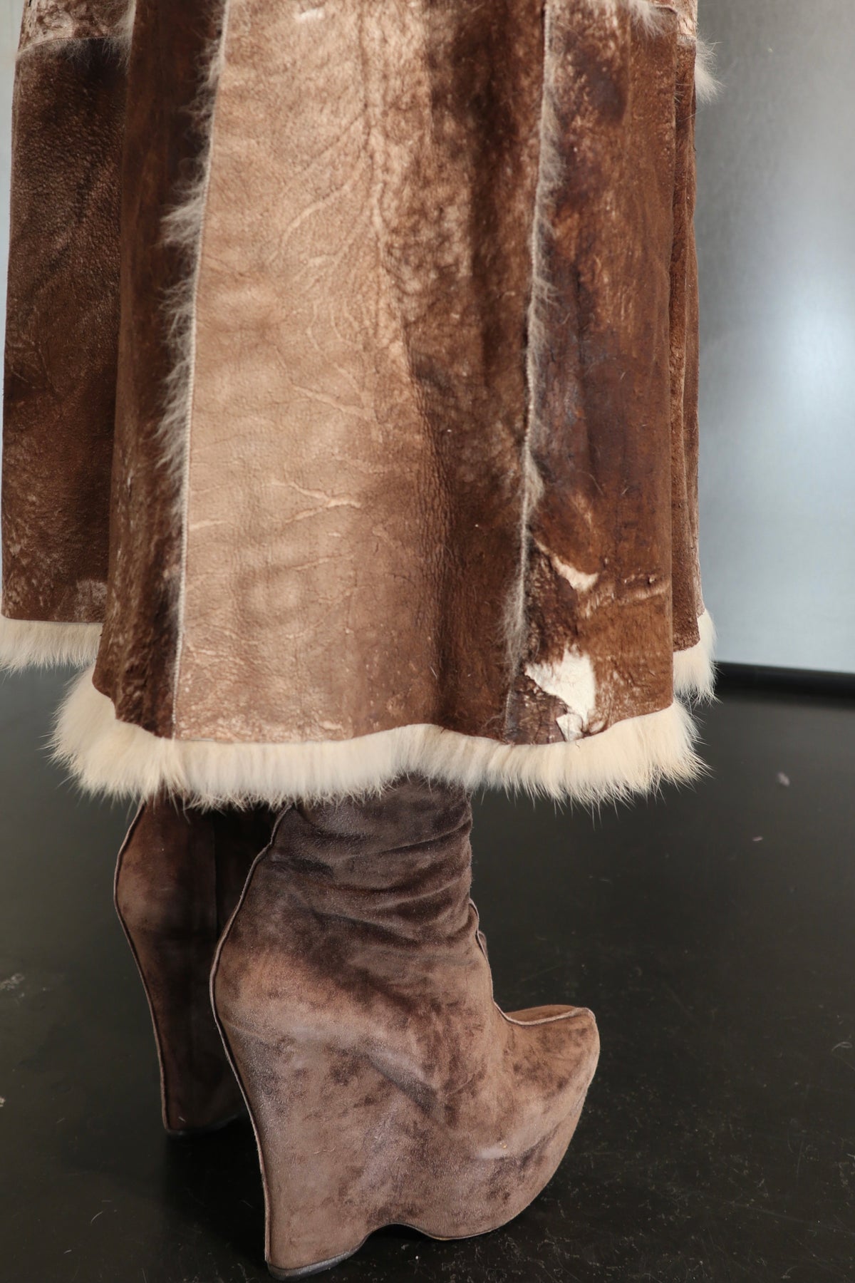 70´s Soft Suede Fur Coat