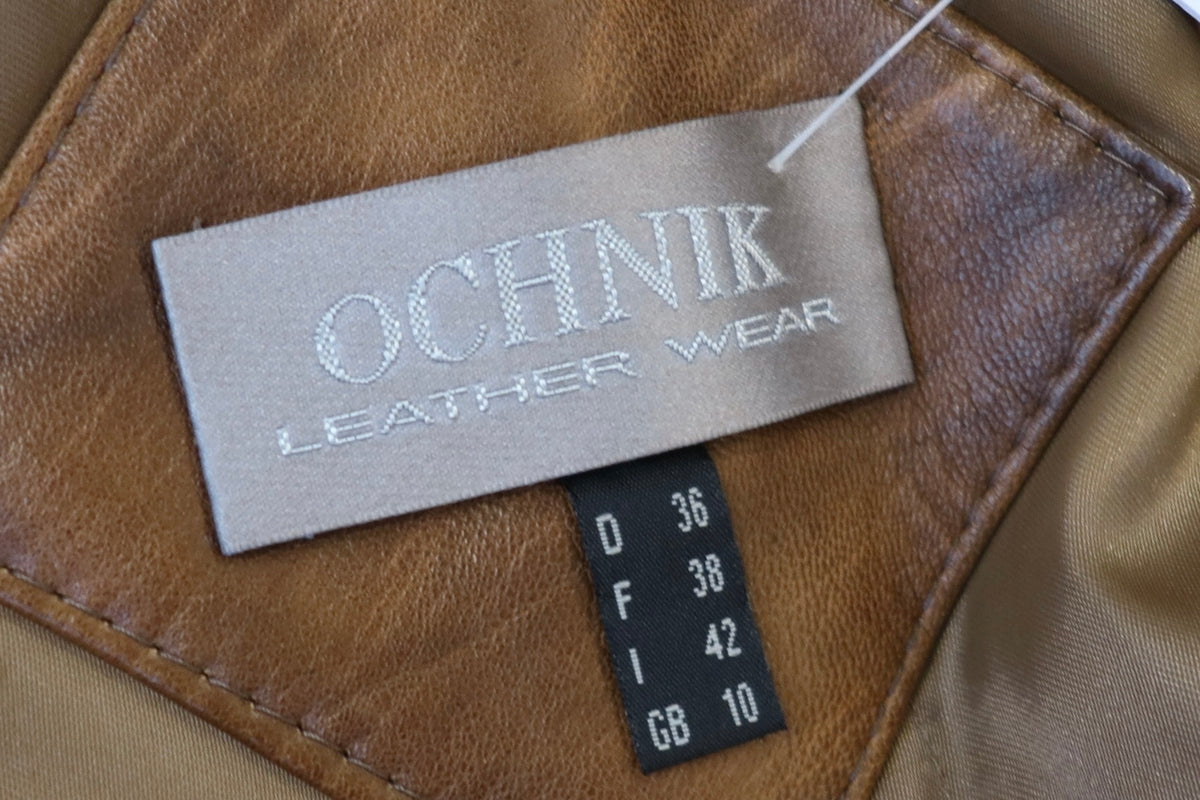 Caramel Cowhide Maxi Coat