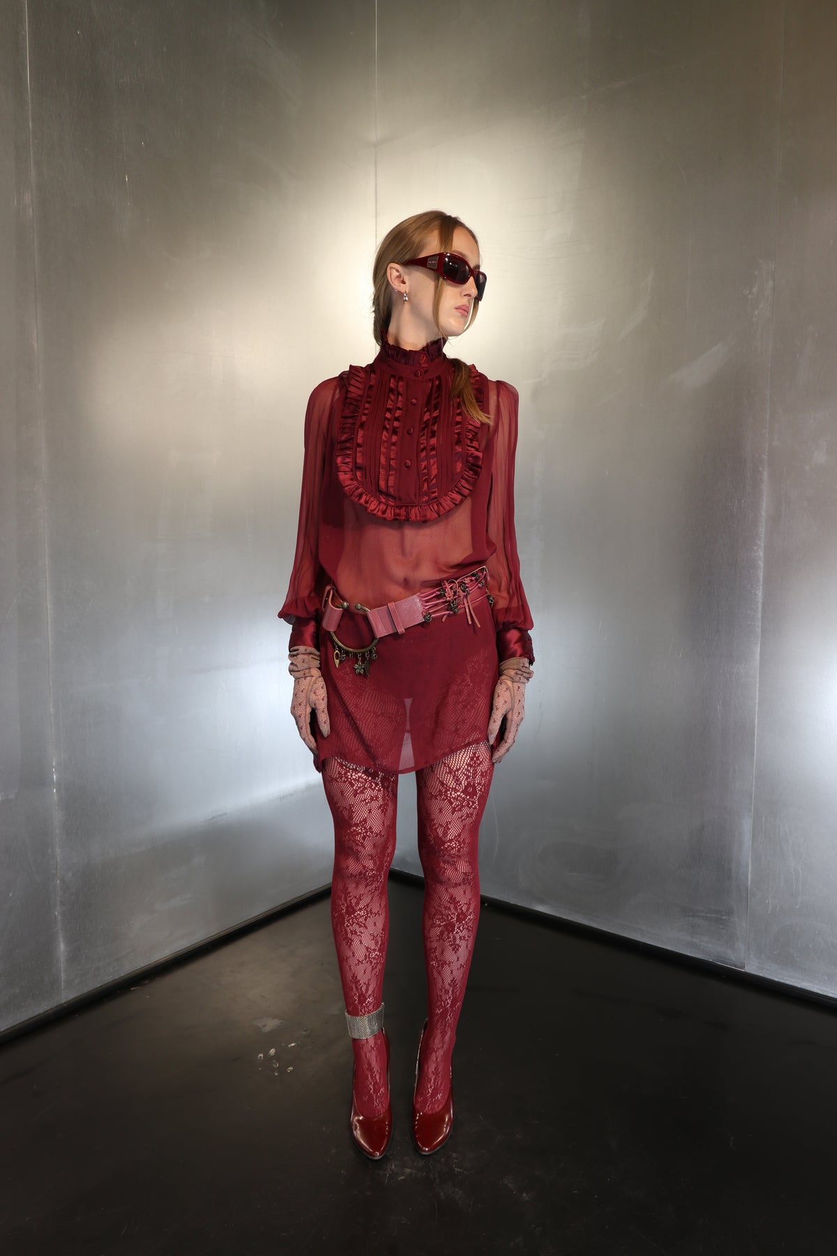 Vintage Galliano Bib Front Dress