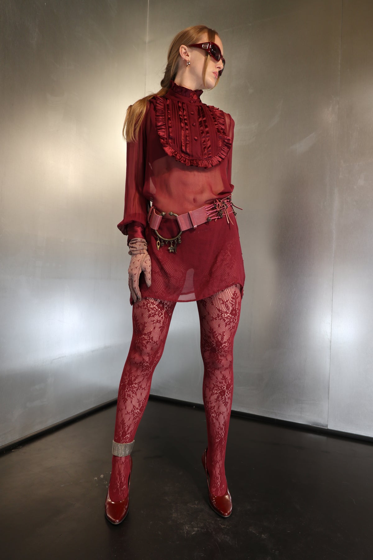 Vintage Galliano Bib Front Dress