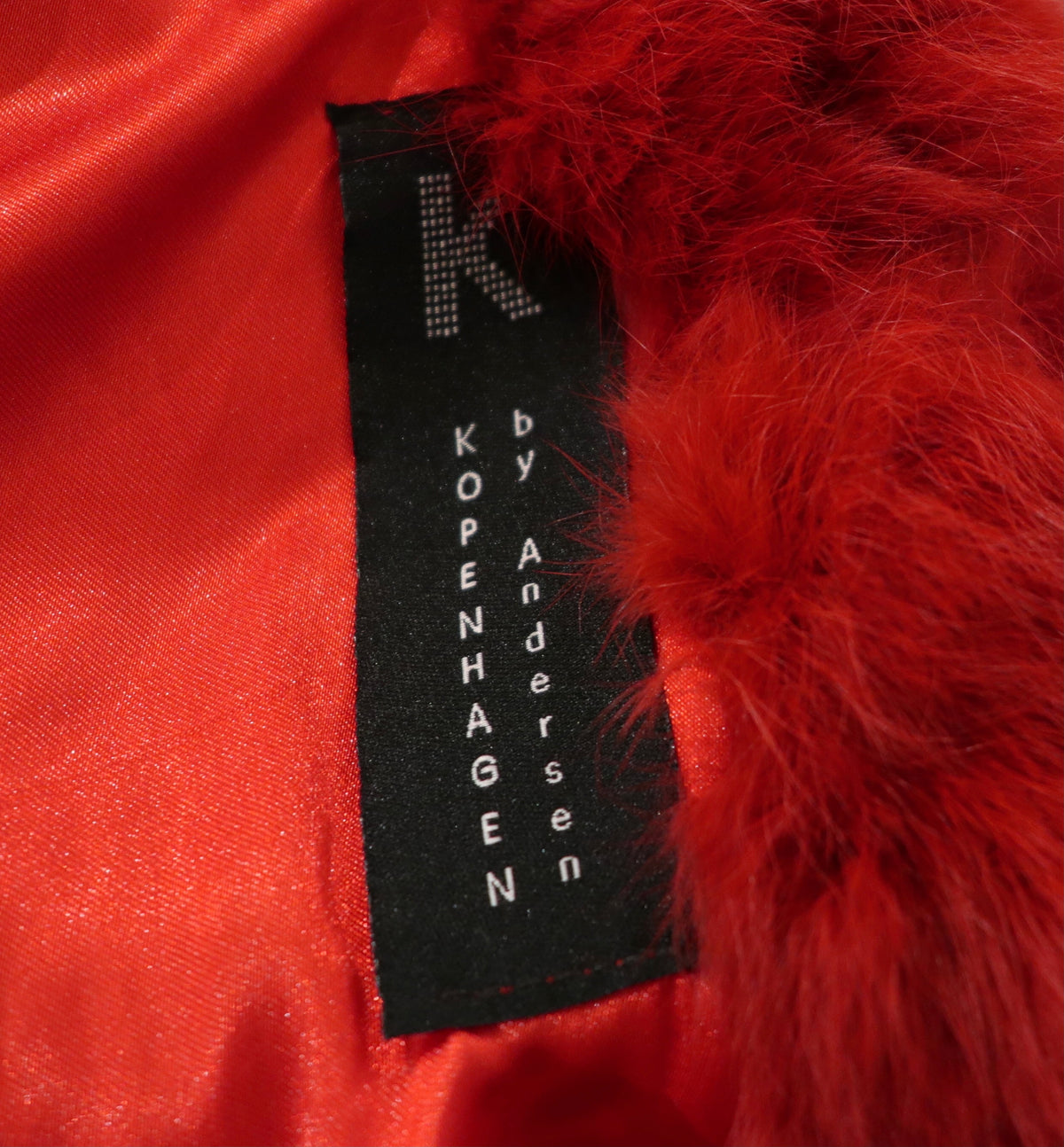 Vintage Scarlet Red Fur Coat