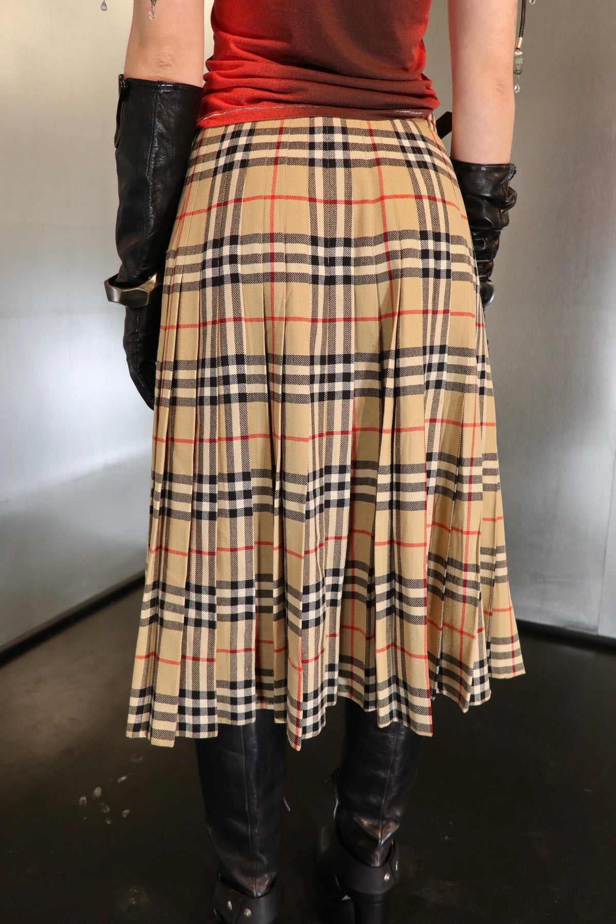 Vintage Burberry Kilt Skirt